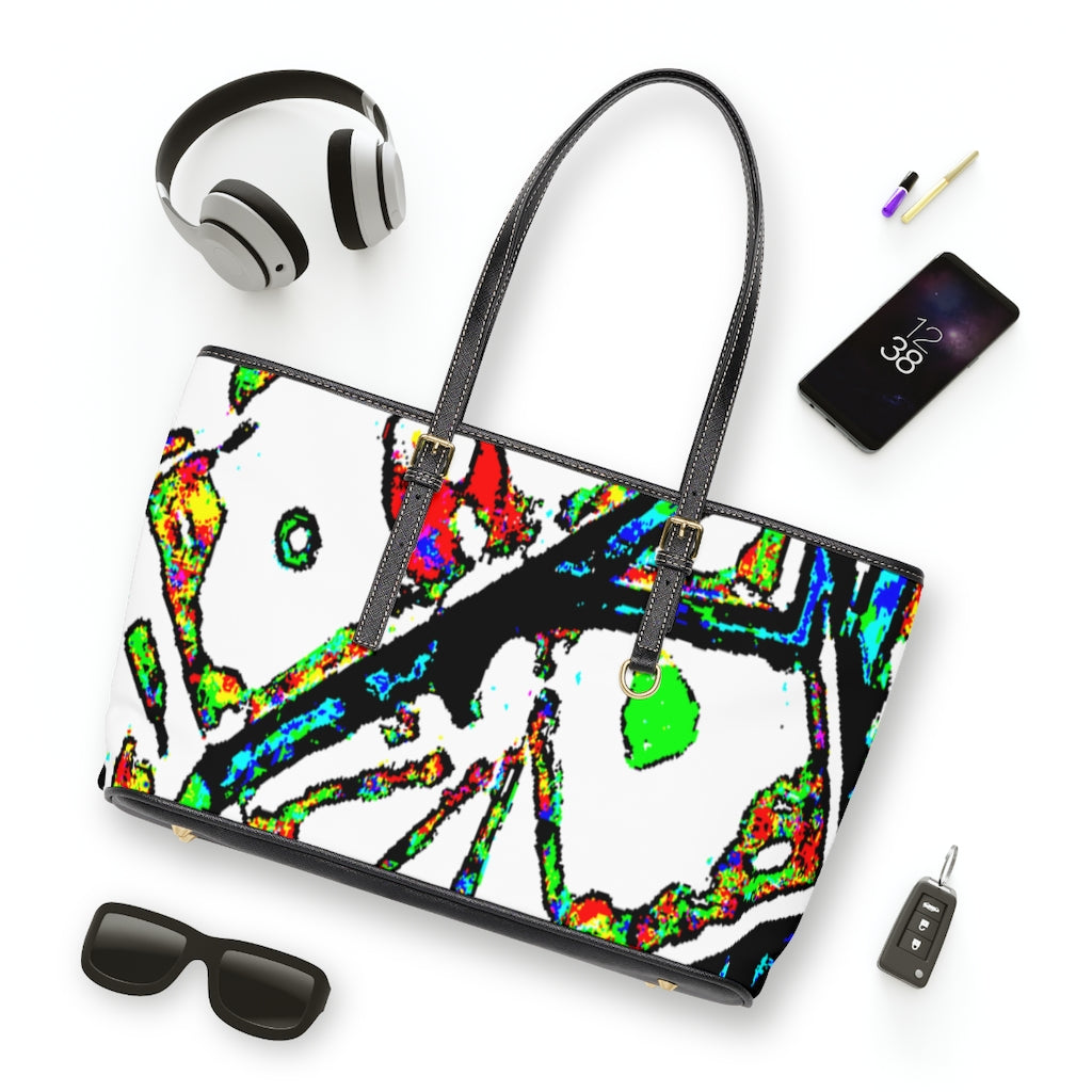 Painted Money PU Leather Shoulder Bag