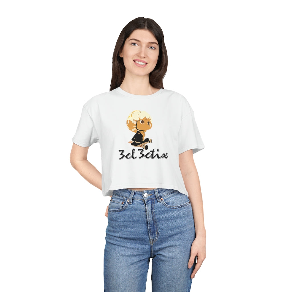 Branded Women's Crop Tee