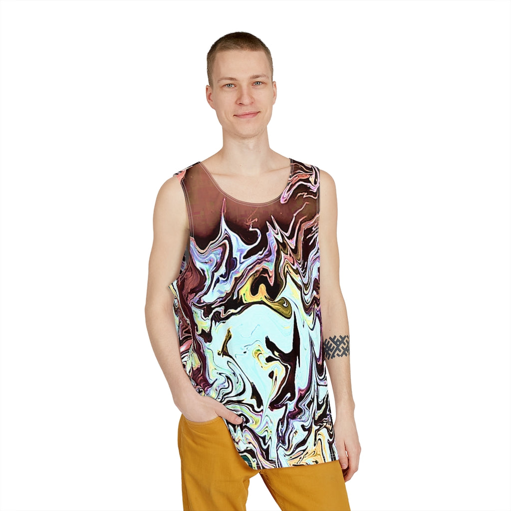 CDEJ Turquoise Print Tank