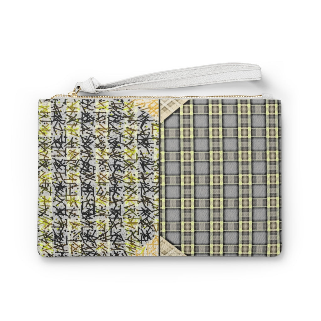 Patchwork Plad Clutch Bag