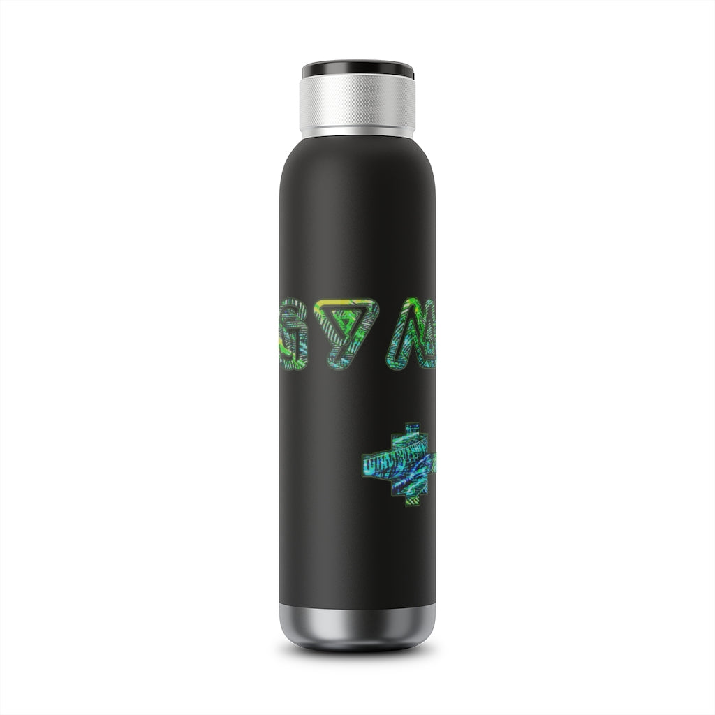 Graphic "Gym Rat" Soundwave Copper Vacuum Audio Bottle 22oz