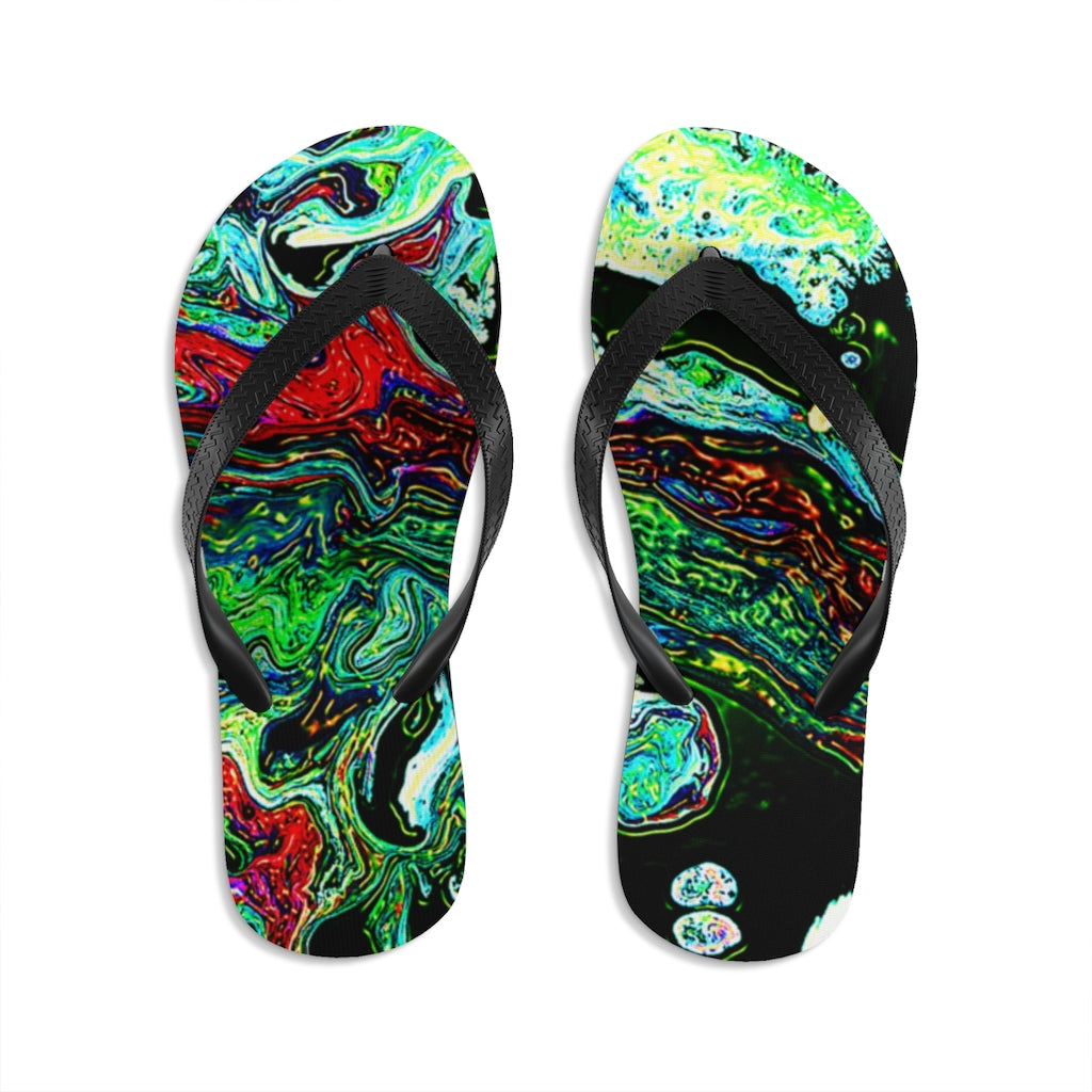 CDEJ Green Unisex Flip-Flops