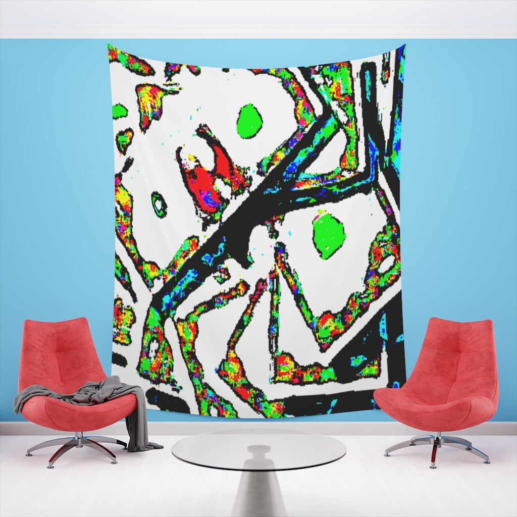 Painted Money Printed Wall Tapestry