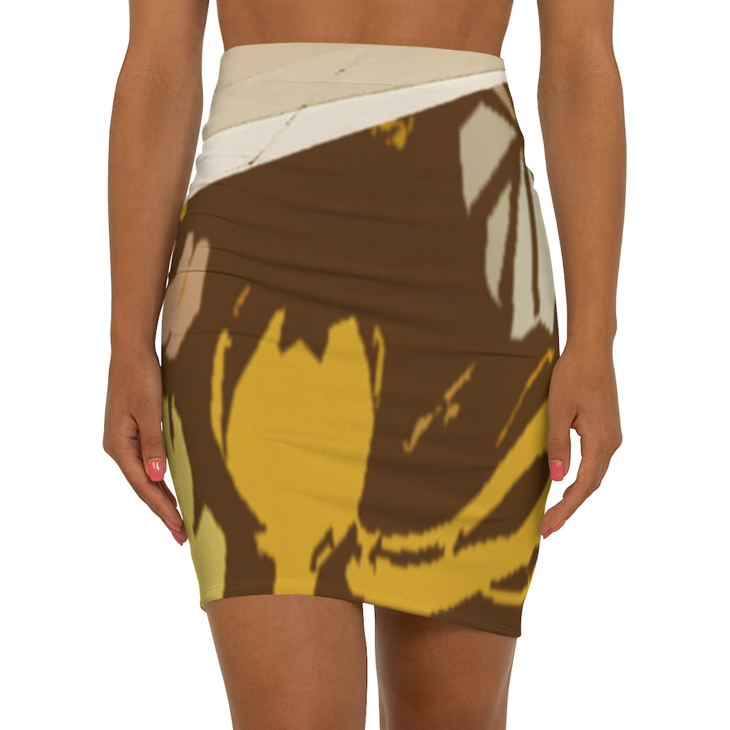 Brown Women's Mini Skirt