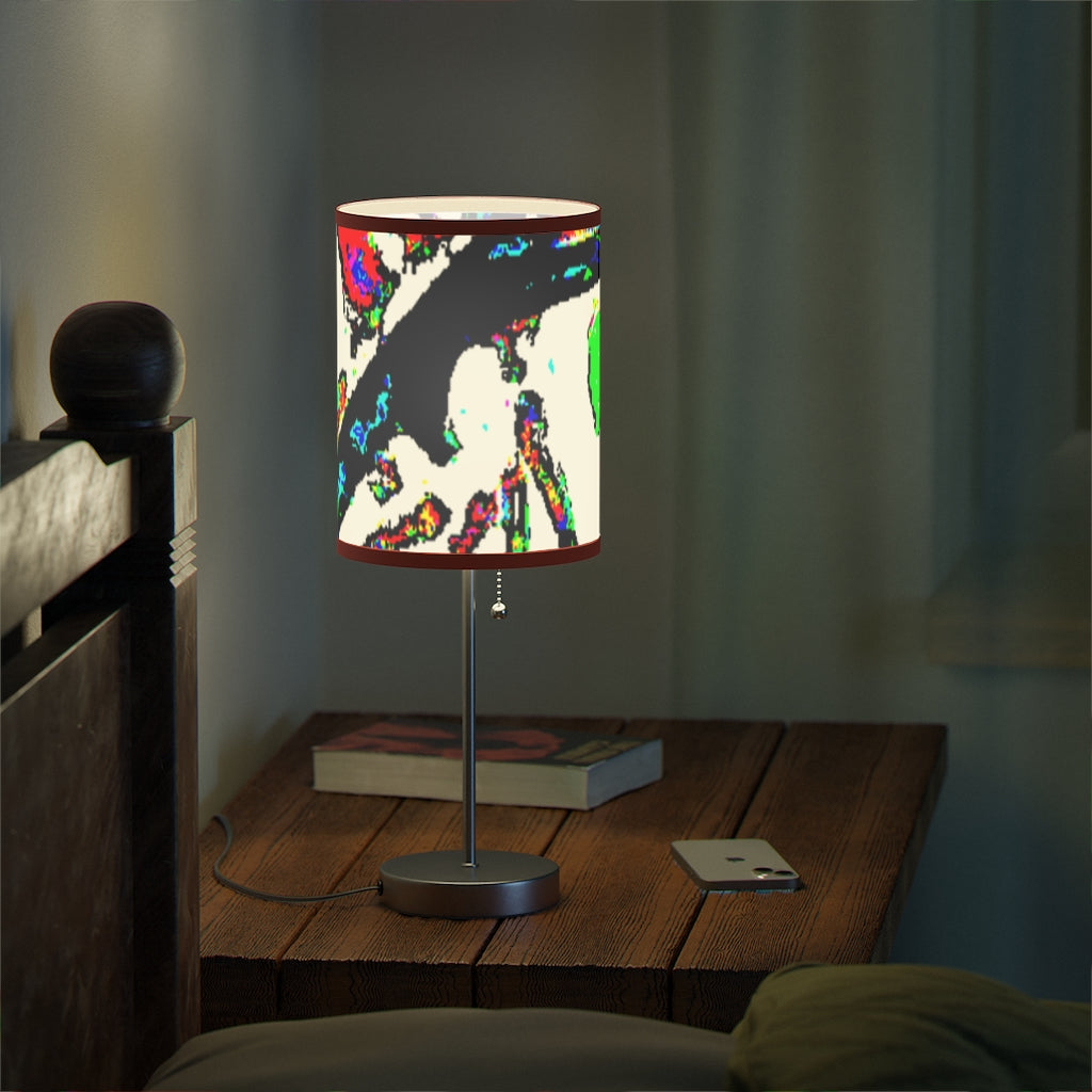 Painted Money Lamp on a Stand, US|CA plug