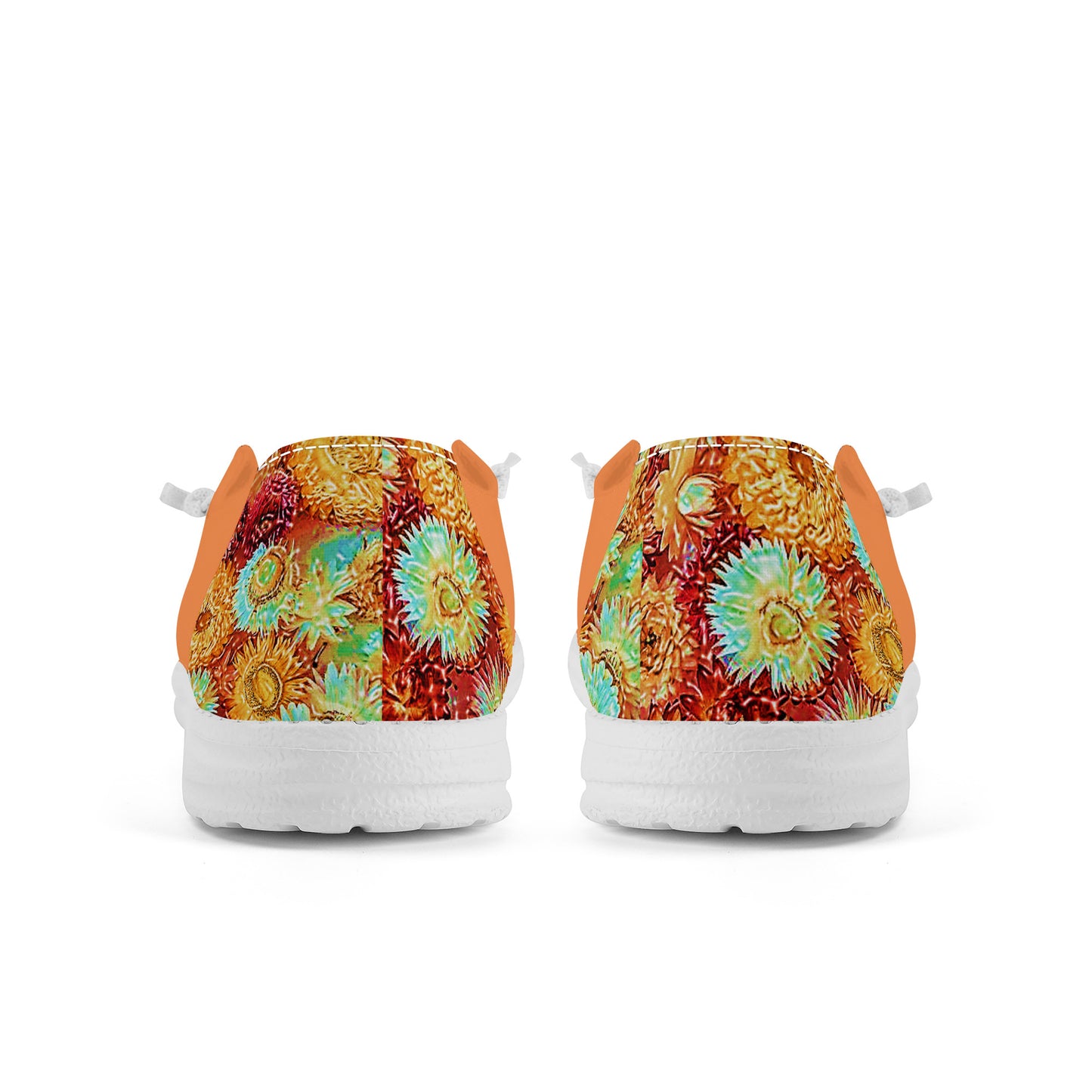 SF_S34 Canvas Loafers Slip On Floral