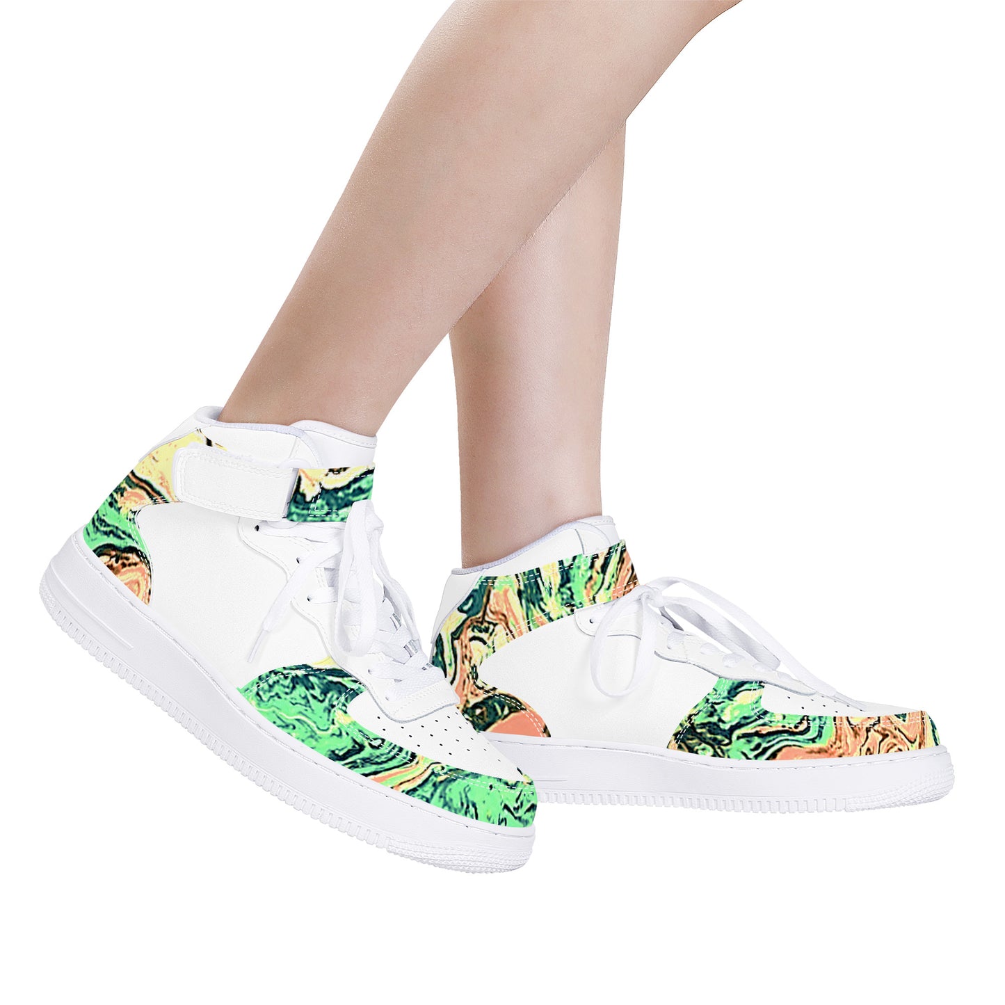 CDEJ Green Marble High Top Unisex Sneaker