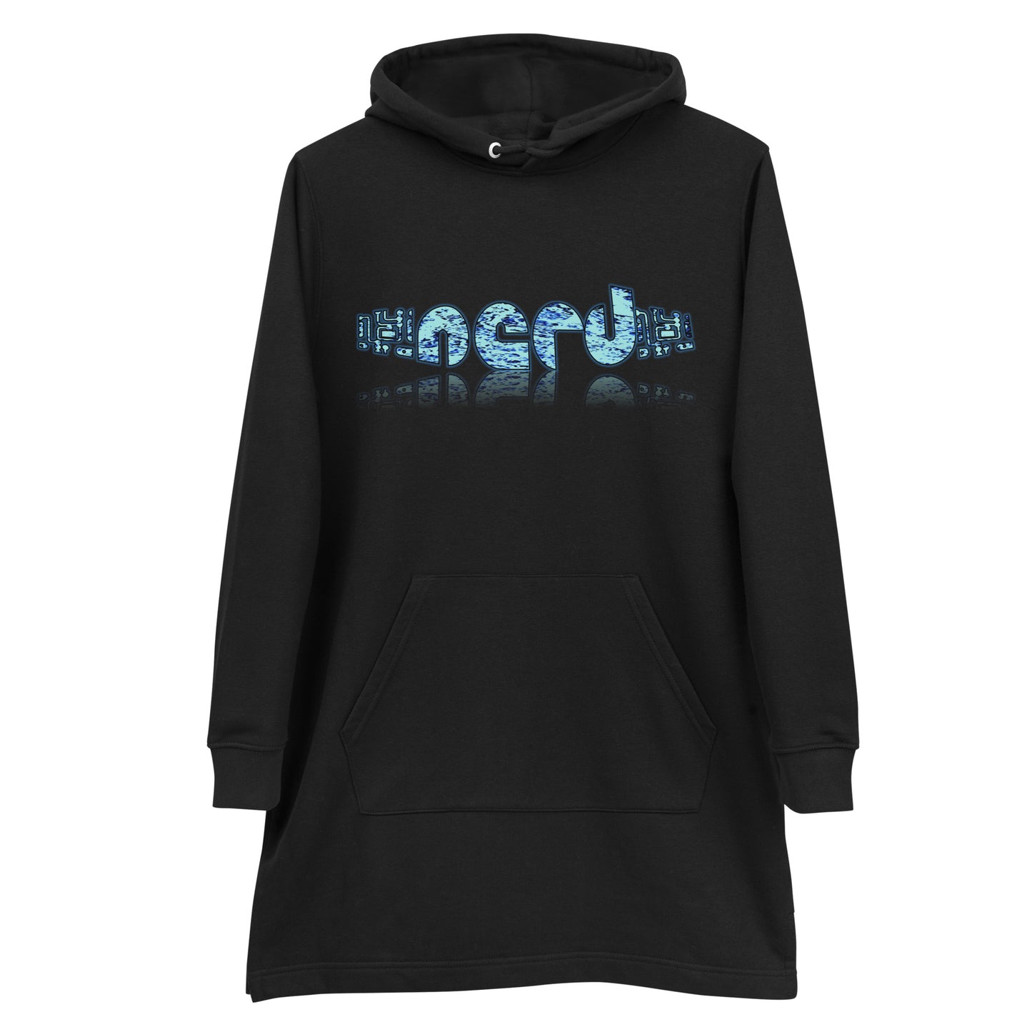 Graphic "Nerd" Hoodie dress