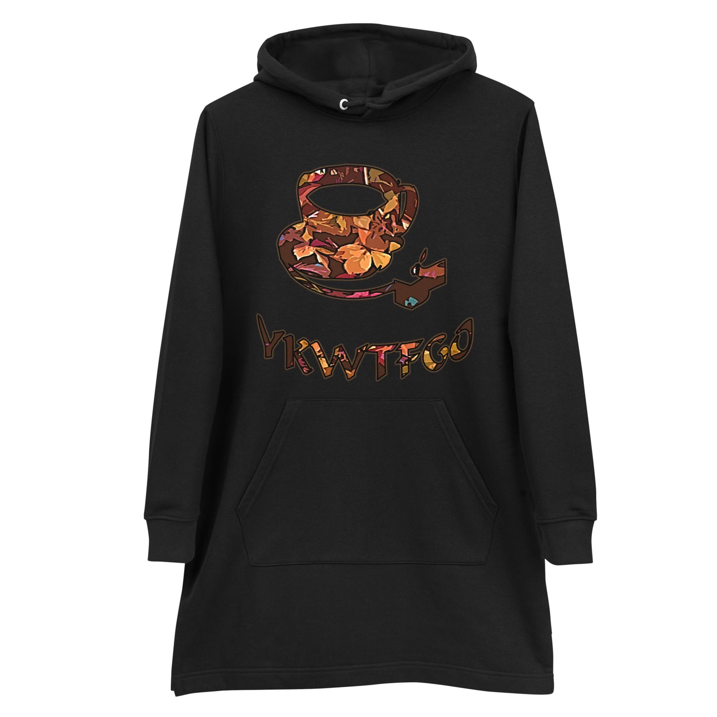 Graphic "Coffee" Hoodie dress