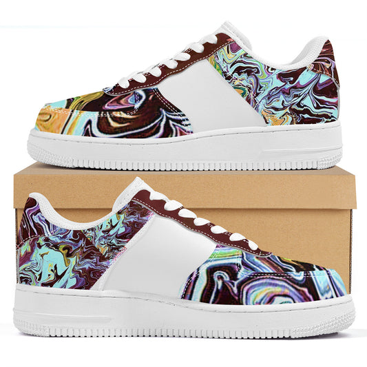 Turquoise Marble Low Top Unisex Sneaker