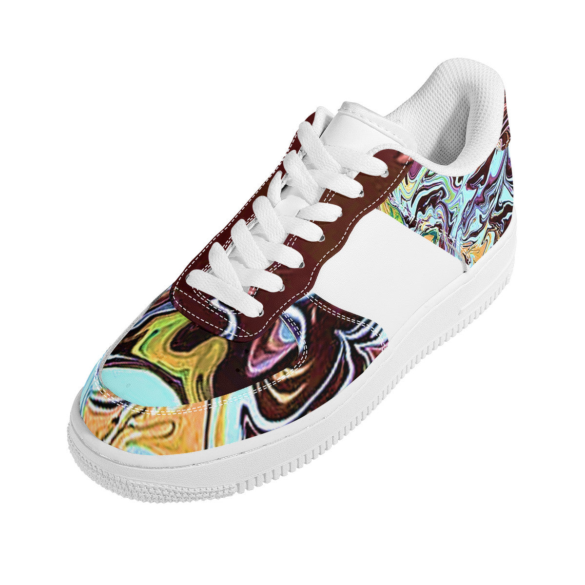 Turquoise Marble Low Top Unisex Sneaker