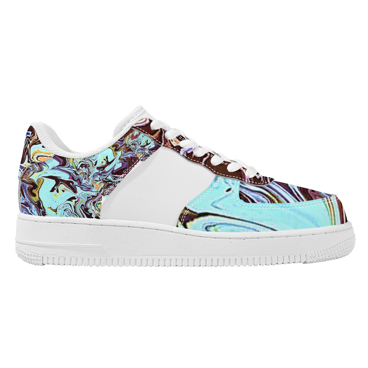 Turquoise Marble Low Top Unisex Sneaker