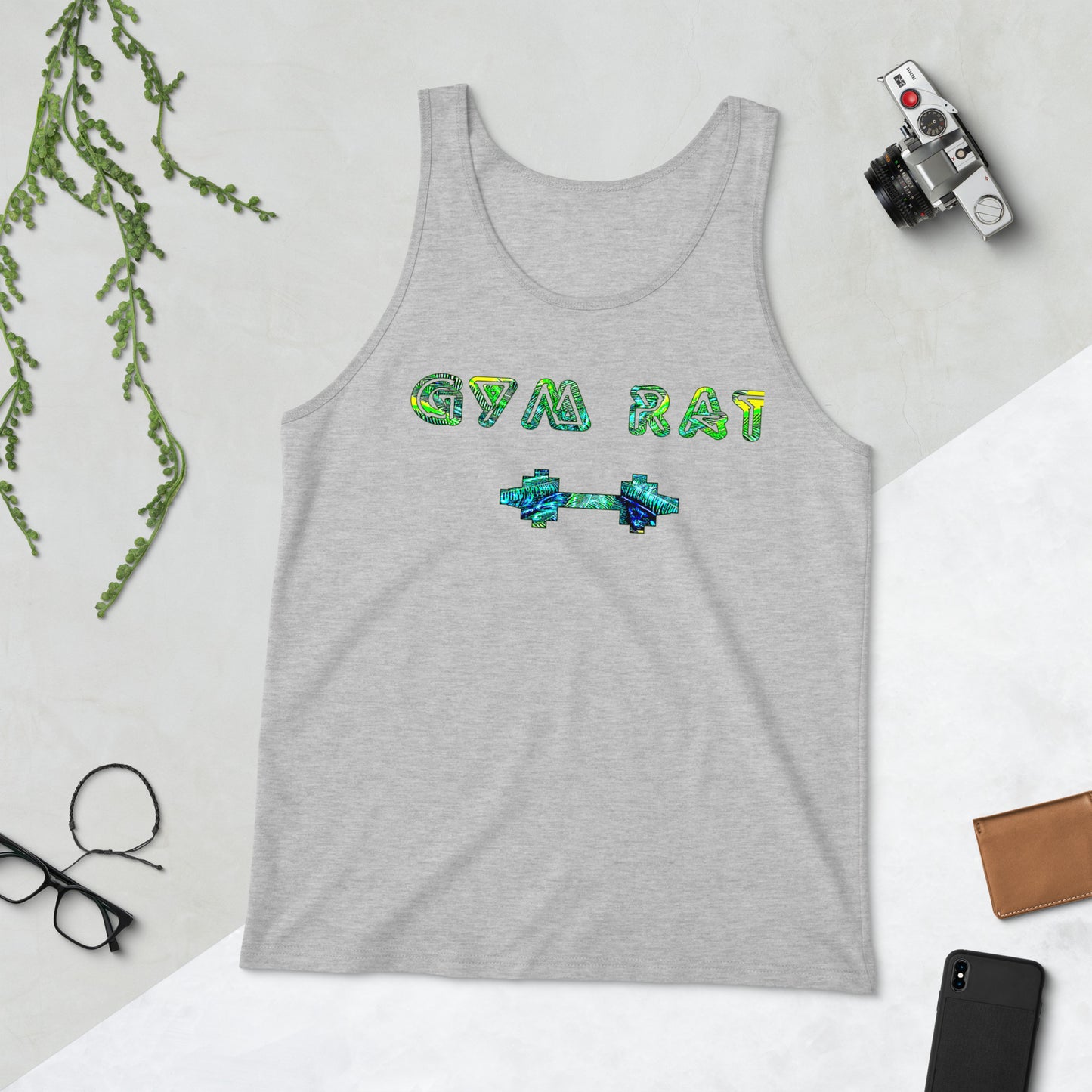 Graphic "Gym Rat" Unisex Tank Top