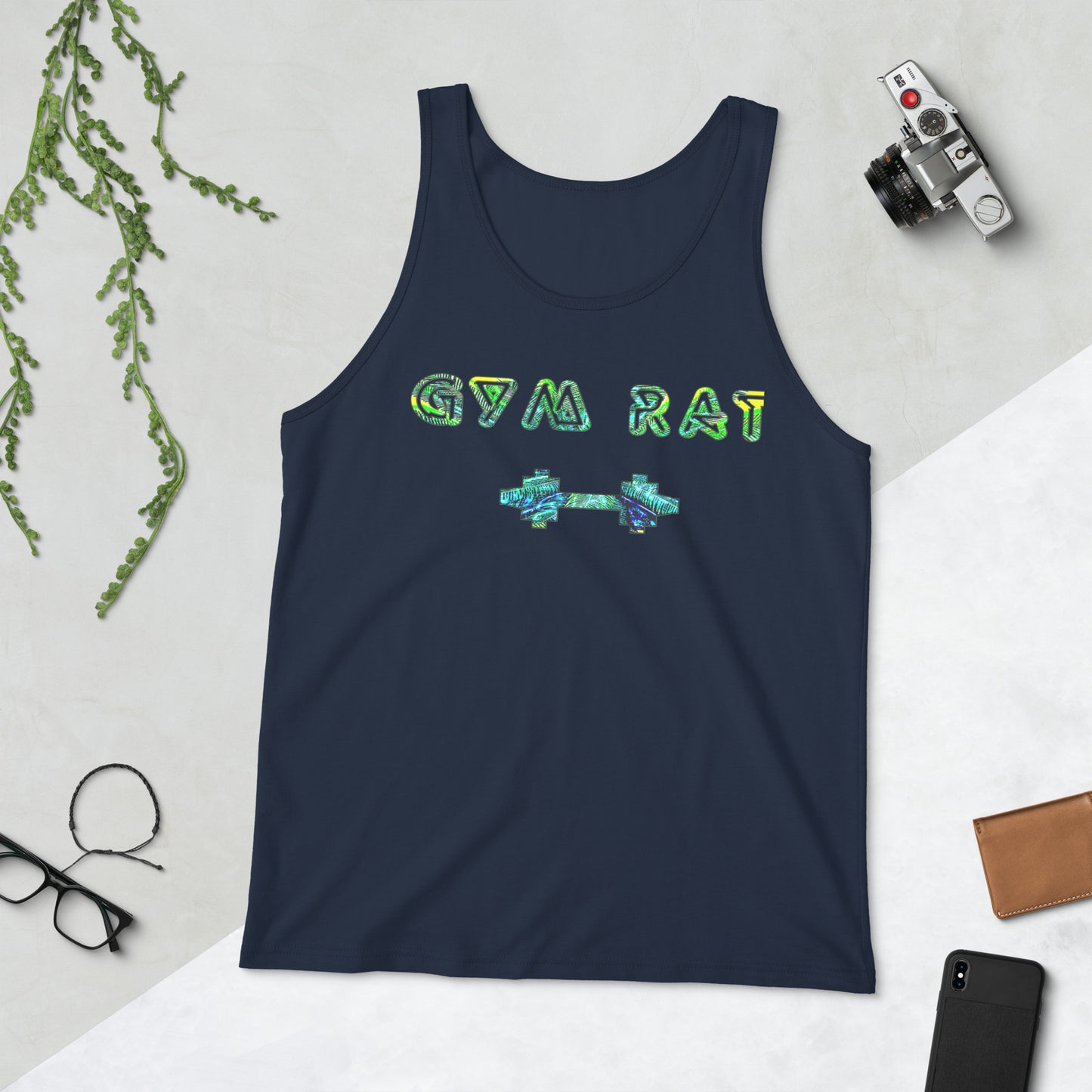 Graphic "Gym Rat" Unisex Tank Top