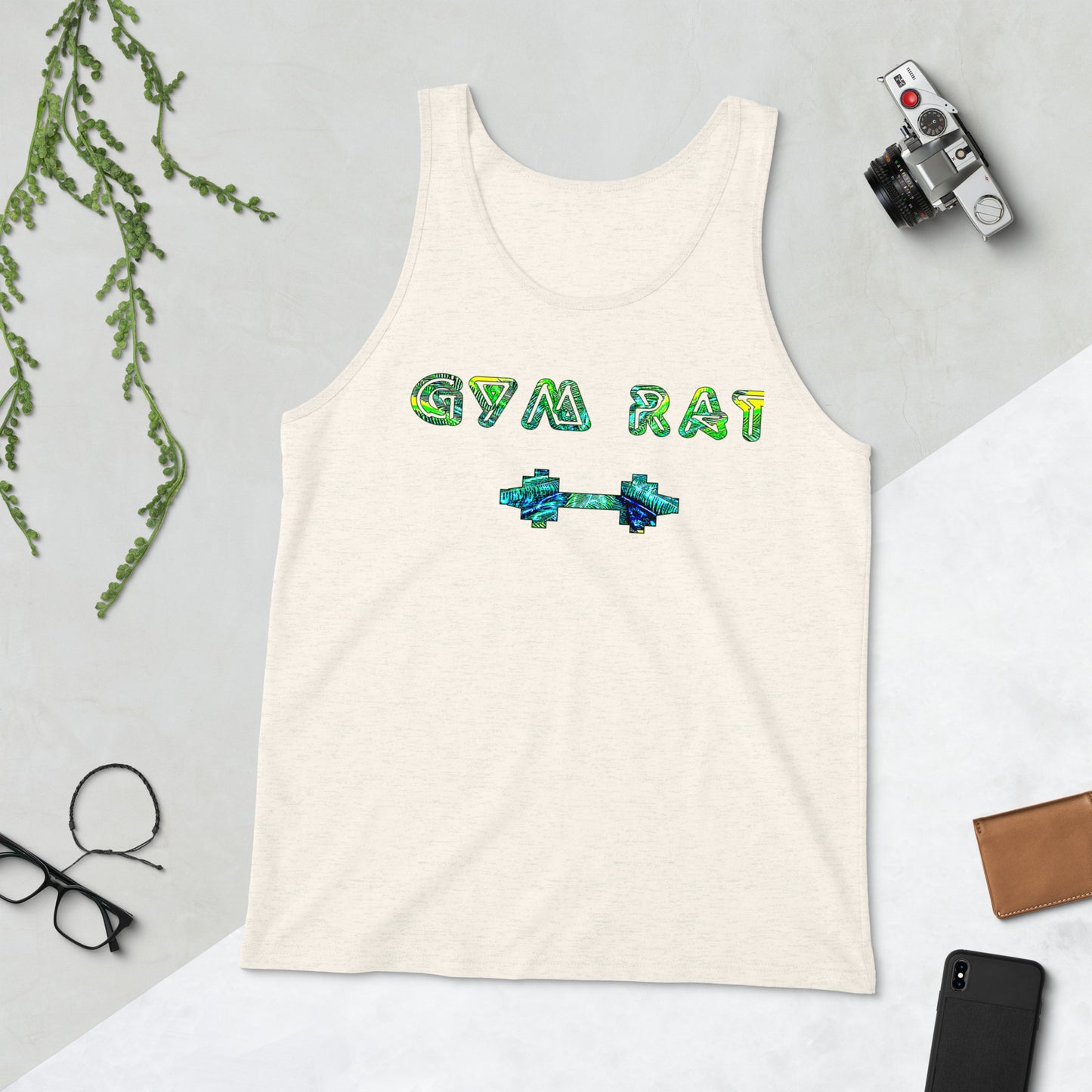 Graphic "Gym Rat" Unisex Tank Top