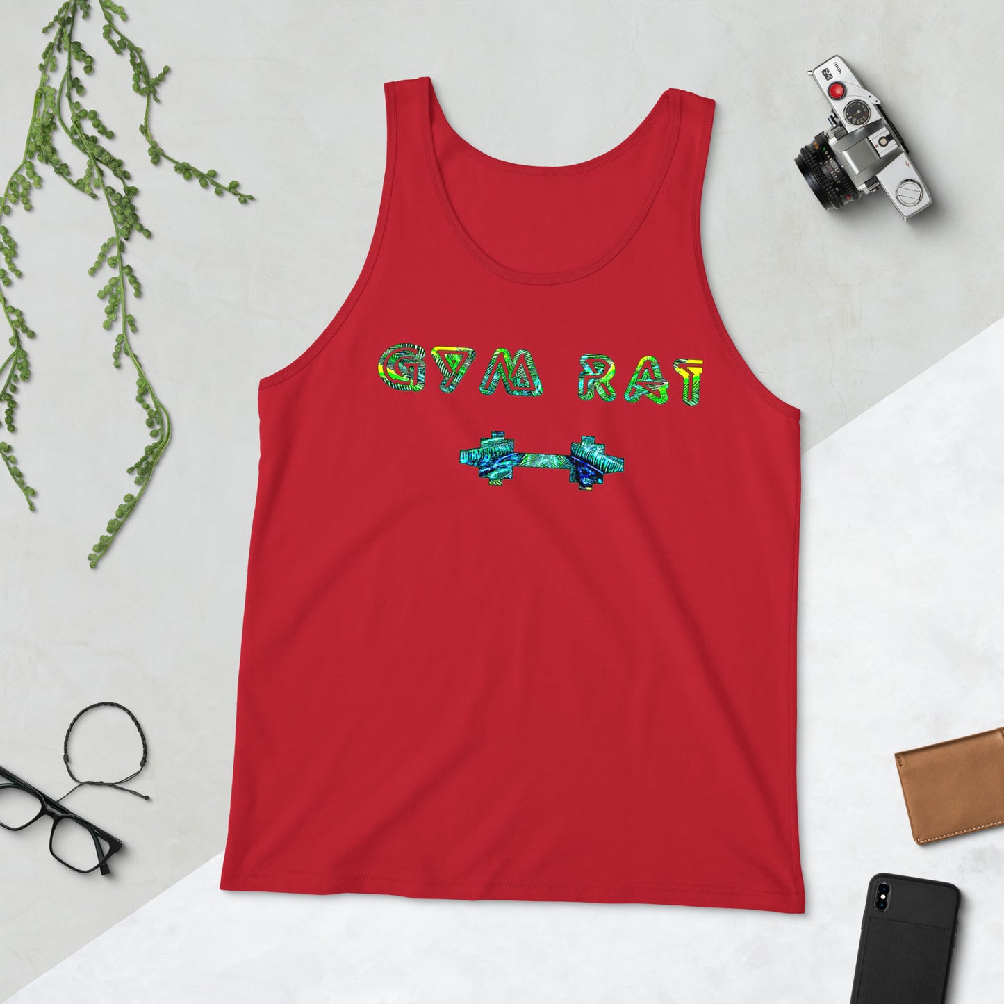 Graphic "Gym Rat" Unisex Tank Top