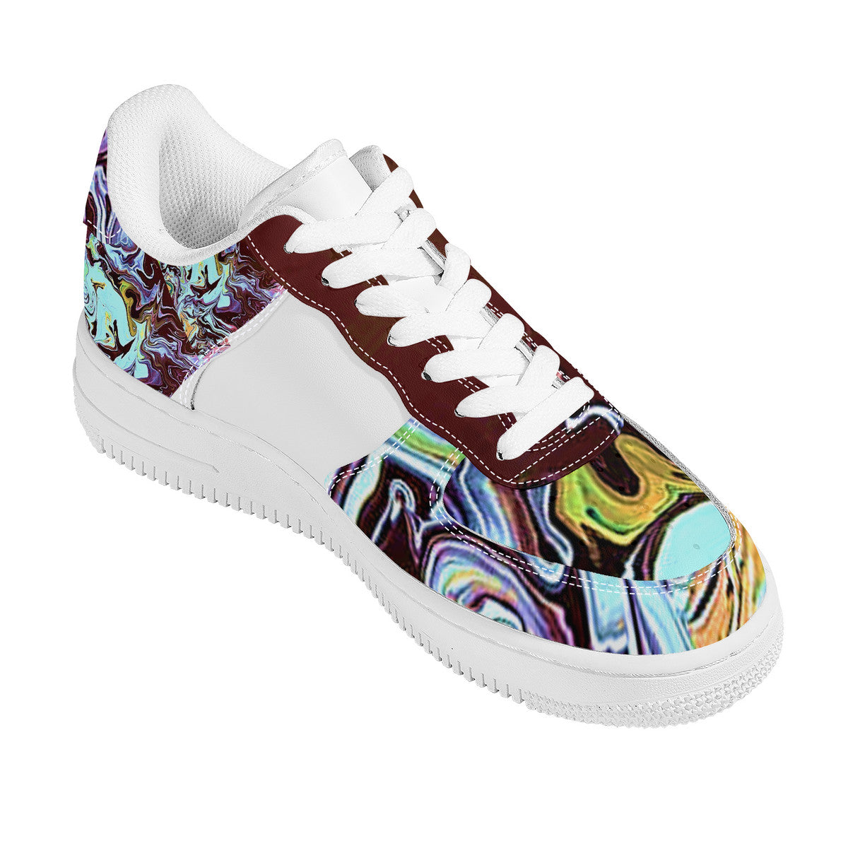 Turquoise Marble Low Top Unisex Sneaker