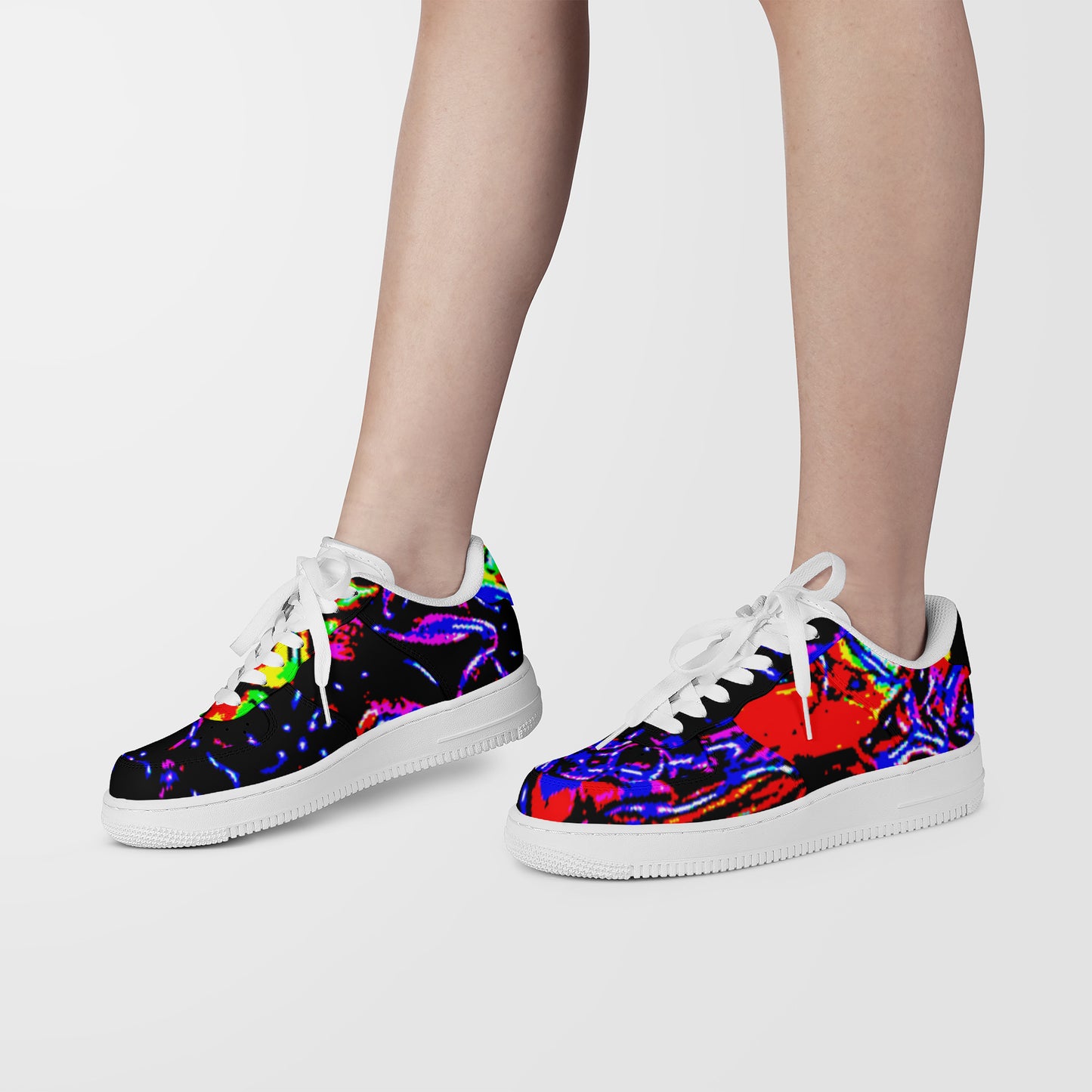 SF_F8 Low Top Unisex Sneaker Deep Floral