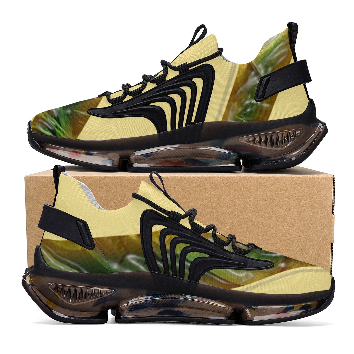 SF_S36 Air Max React Sneakers - Bamboo Stripes