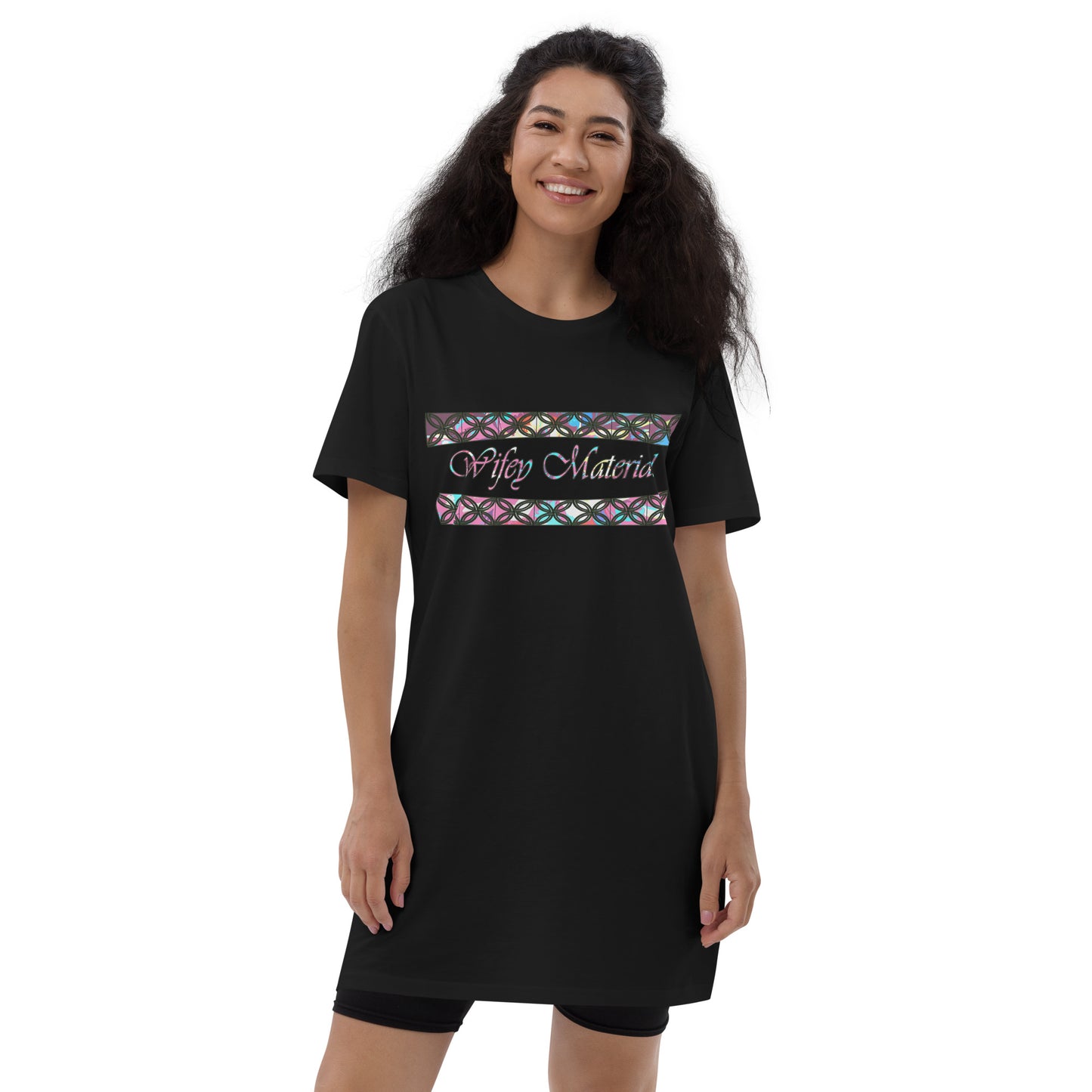 Graphic "Wifey" Organic cotton t-shirt dress