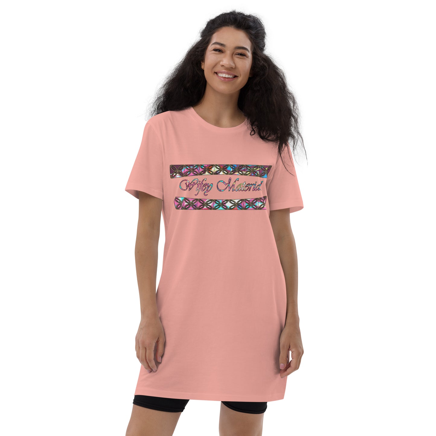 Graphic "Wifey" Organic cotton t-shirt dress