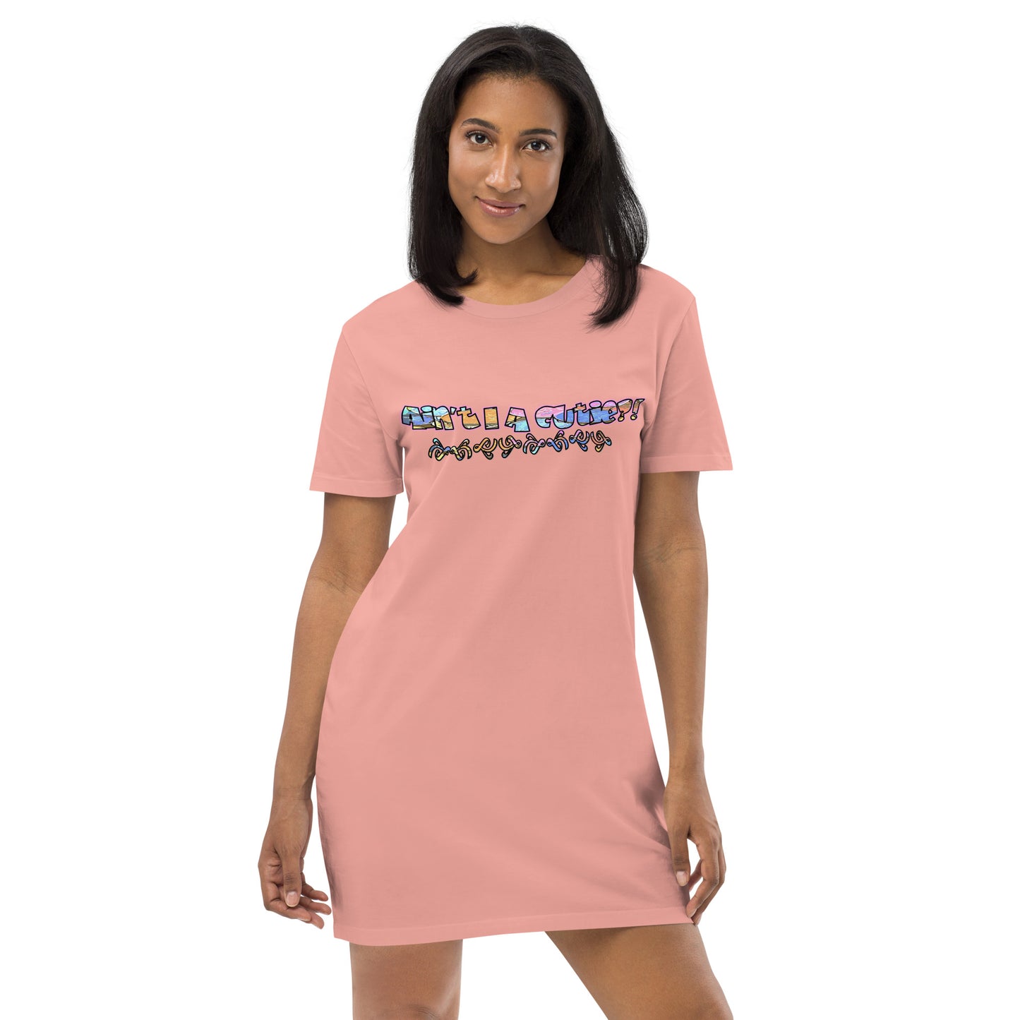 Graphic "Cutie" Organic cotton t-shirt dress