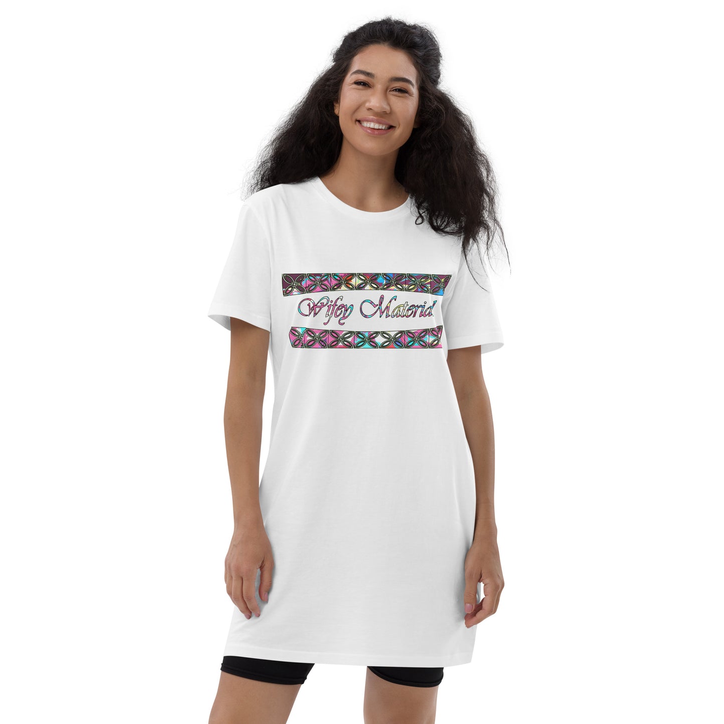 Graphic "Wifey" Organic cotton t-shirt dress