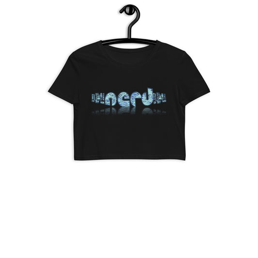 Graphic "Nerd" Organic Crop Top