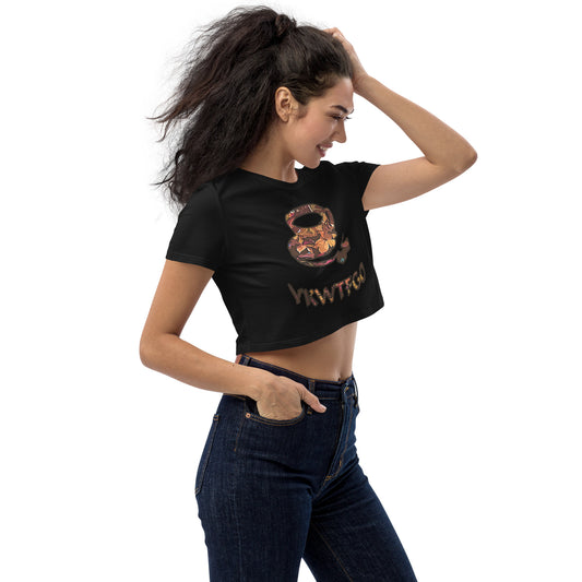 Graphic "Coffee" Organic Crop Top