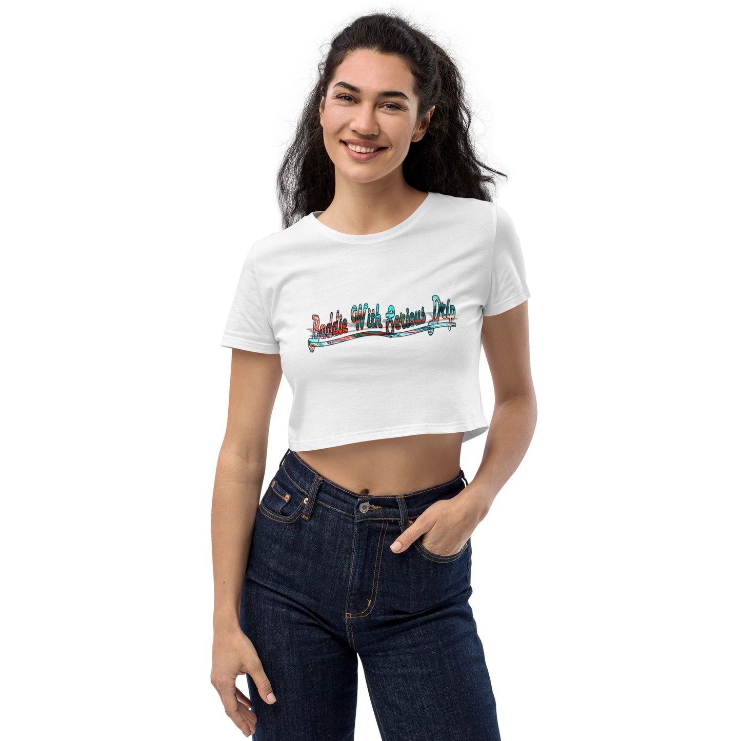 Graphic Baddie Organic Crop Top