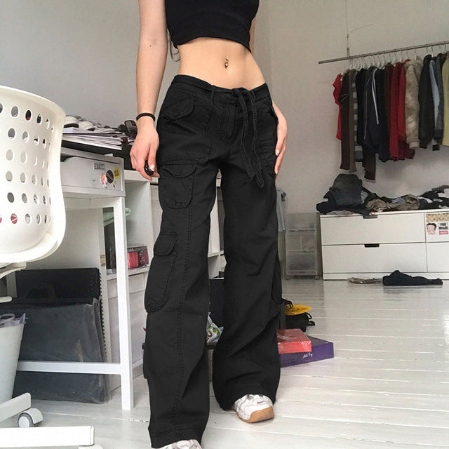 Patchwork Wide Leg Mom Jeans