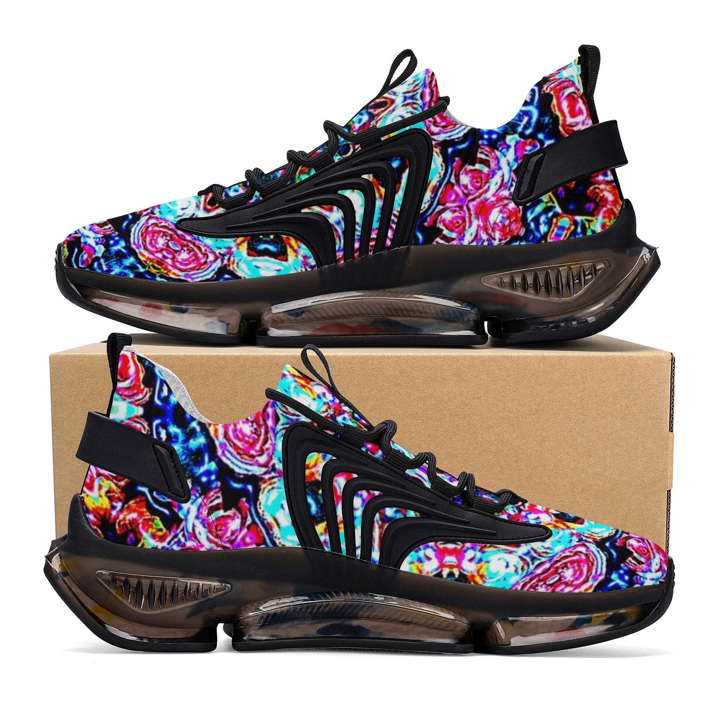 SF_S36 Air Max React Sneakers - Neon Floral