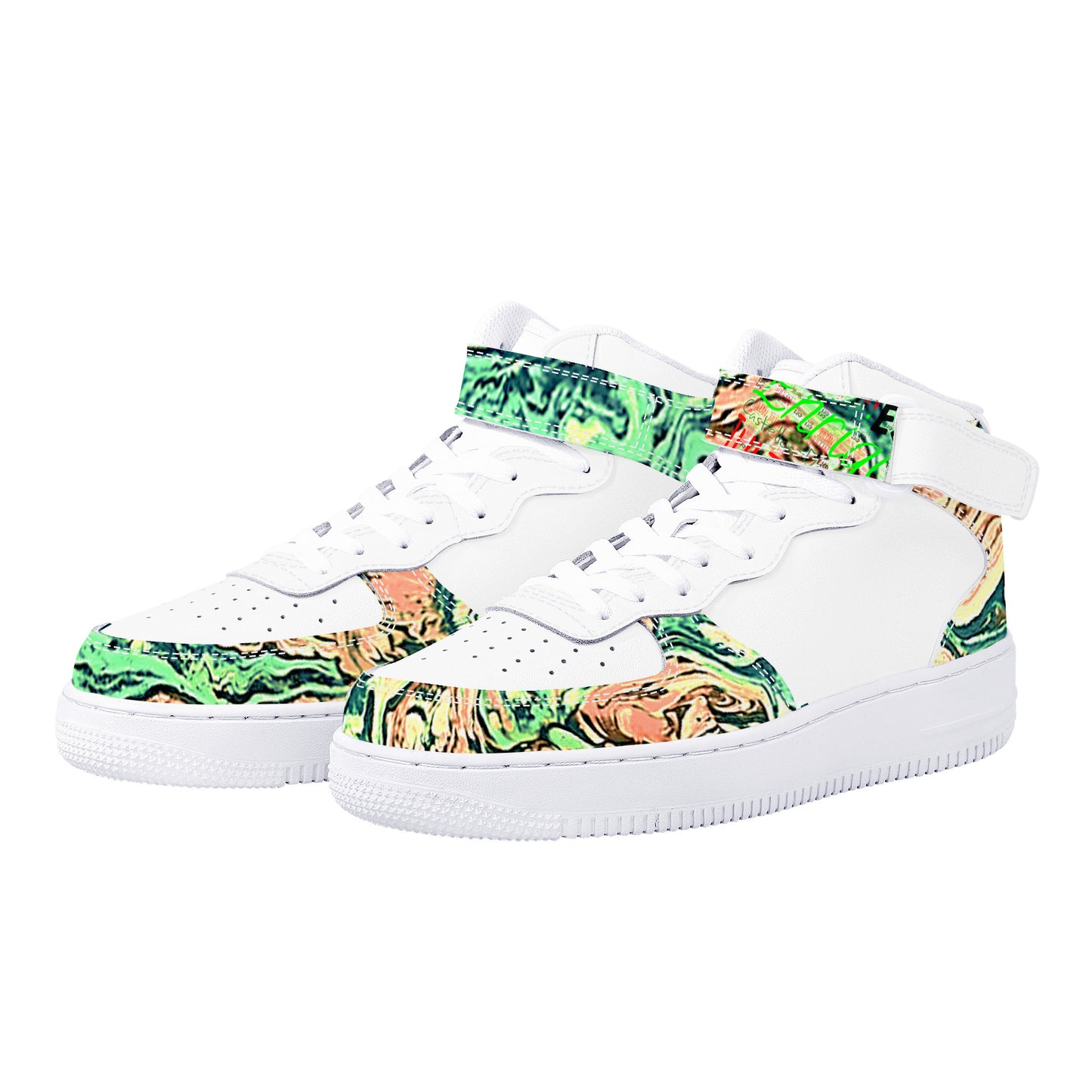 CDEJ Green Marble High Top Unisex Sneaker