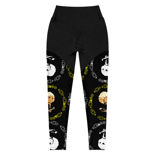 Logo Patterned Sports Leggings