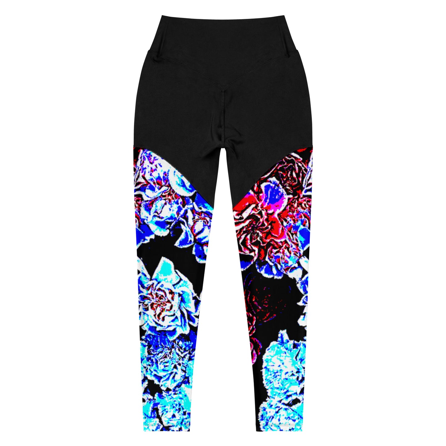 Dark Floral Sports Leggings