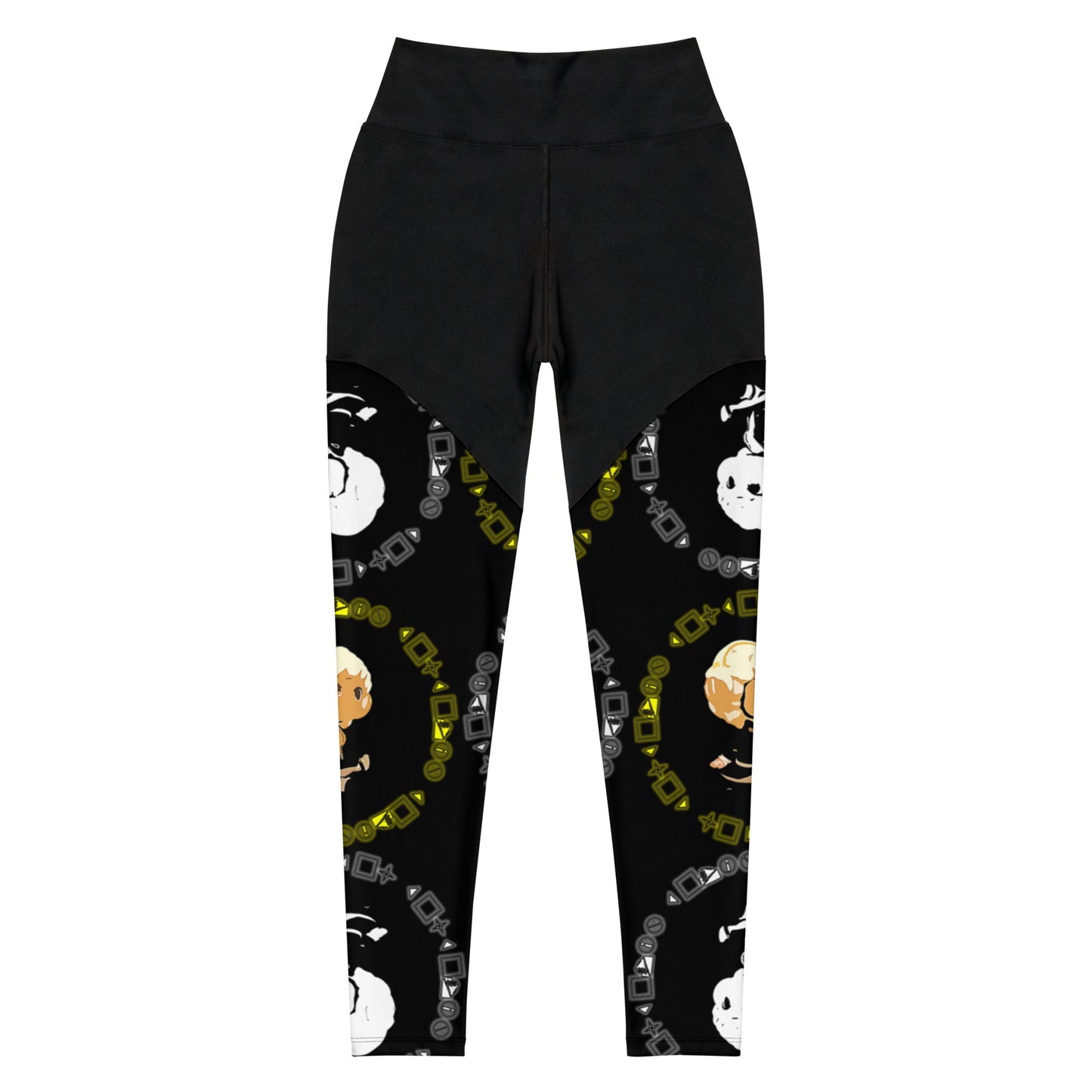 Logo Patterned Sports Leggings