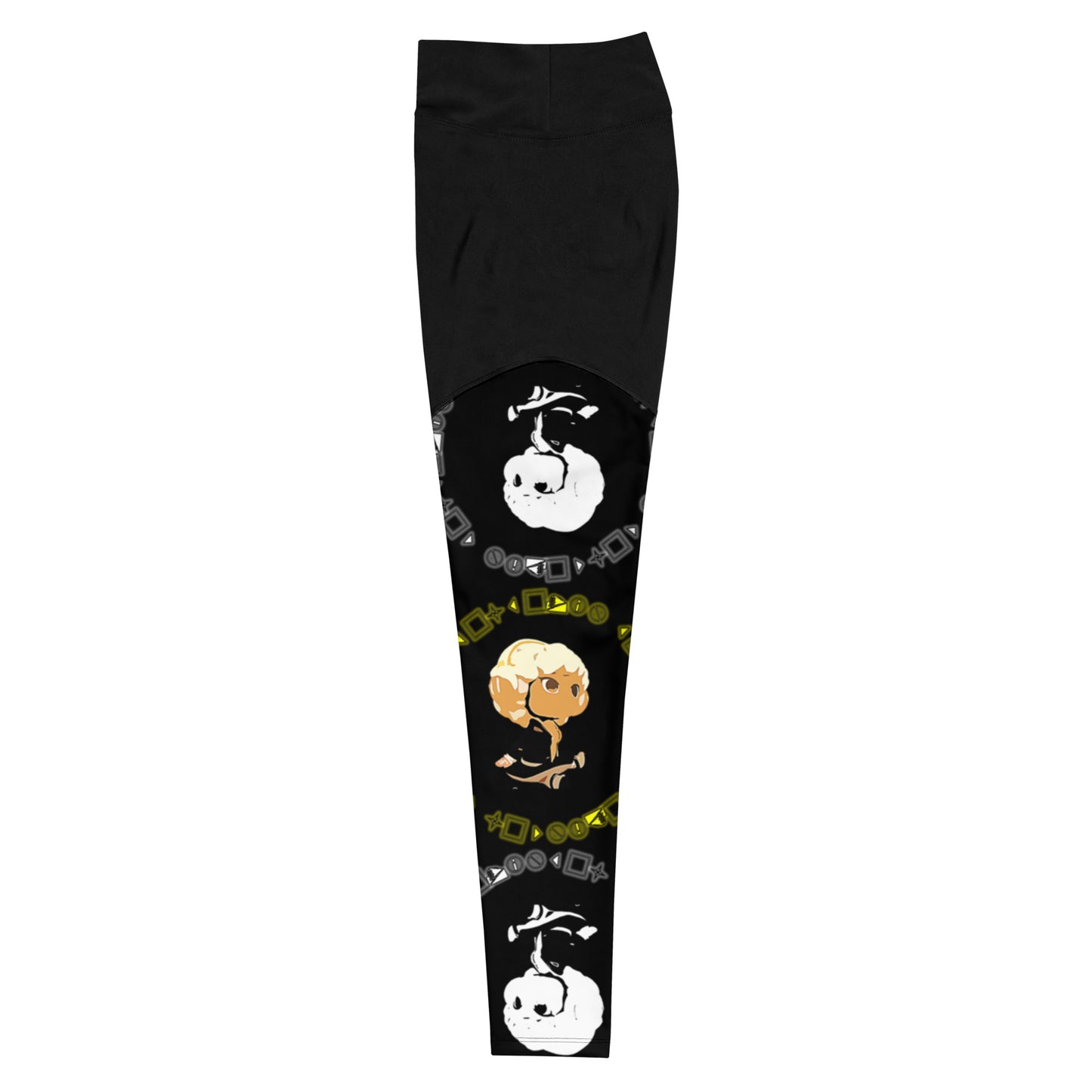 Logo Patterned Sports Leggings