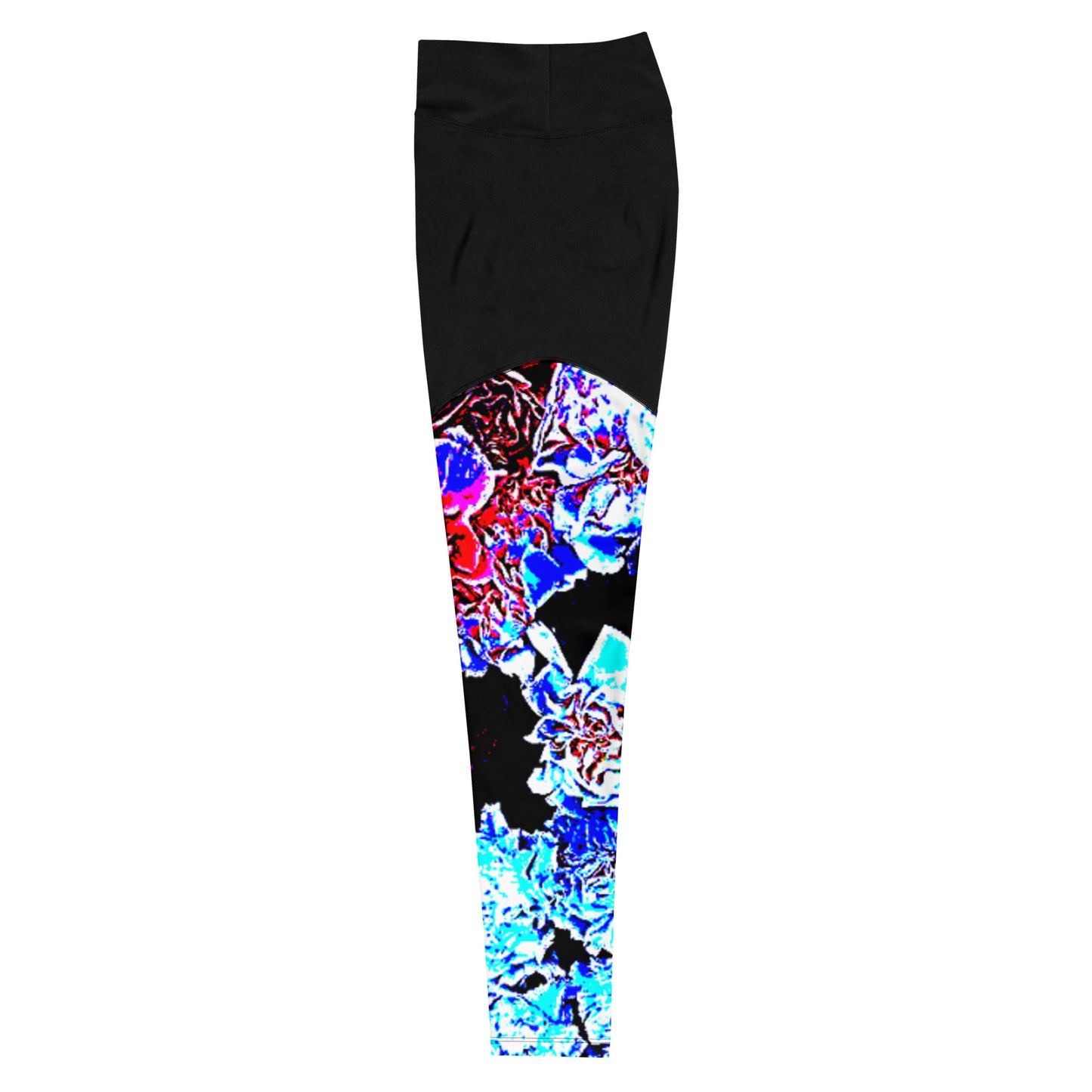 Dark Floral Sports Leggings