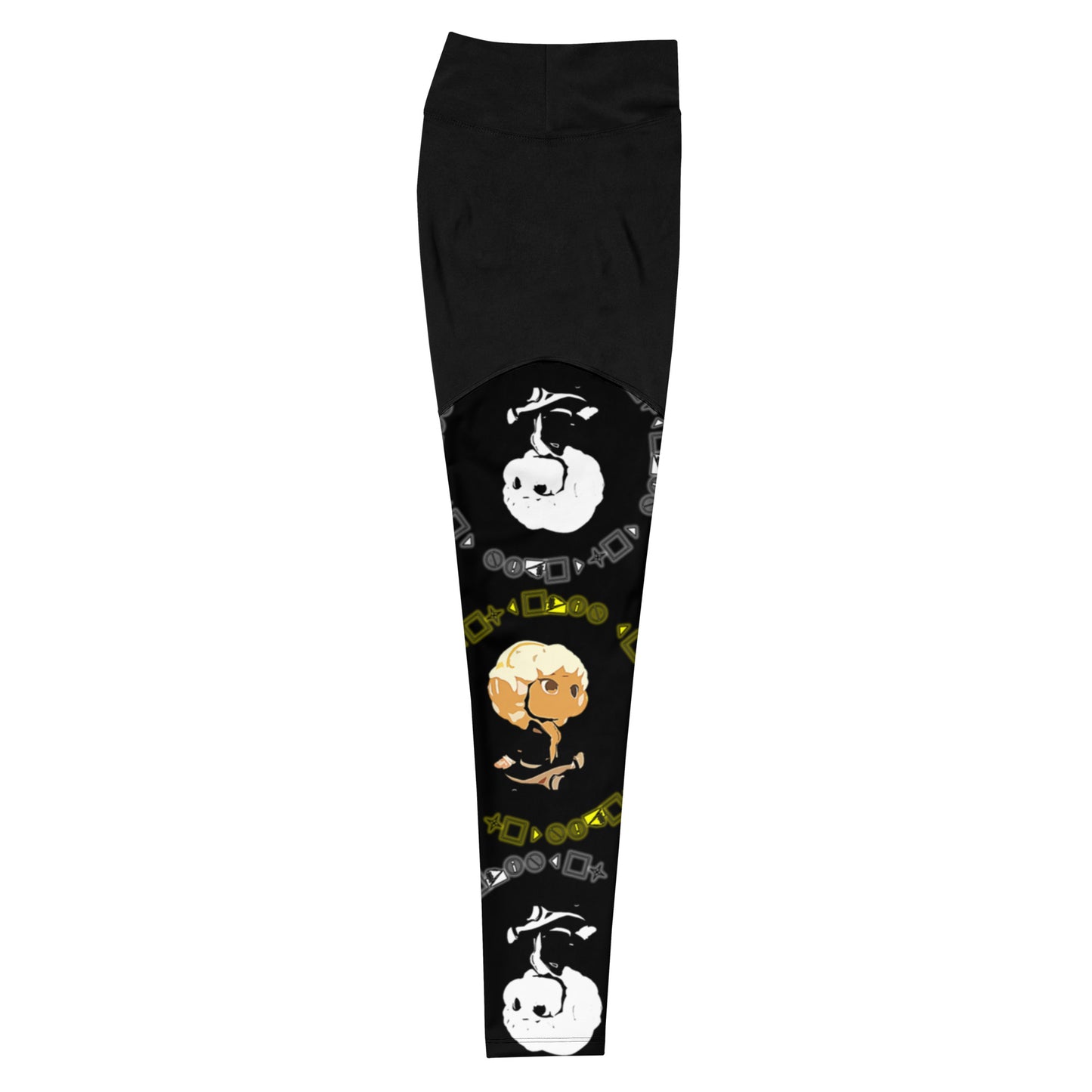 Logo Patterned Sports Leggings