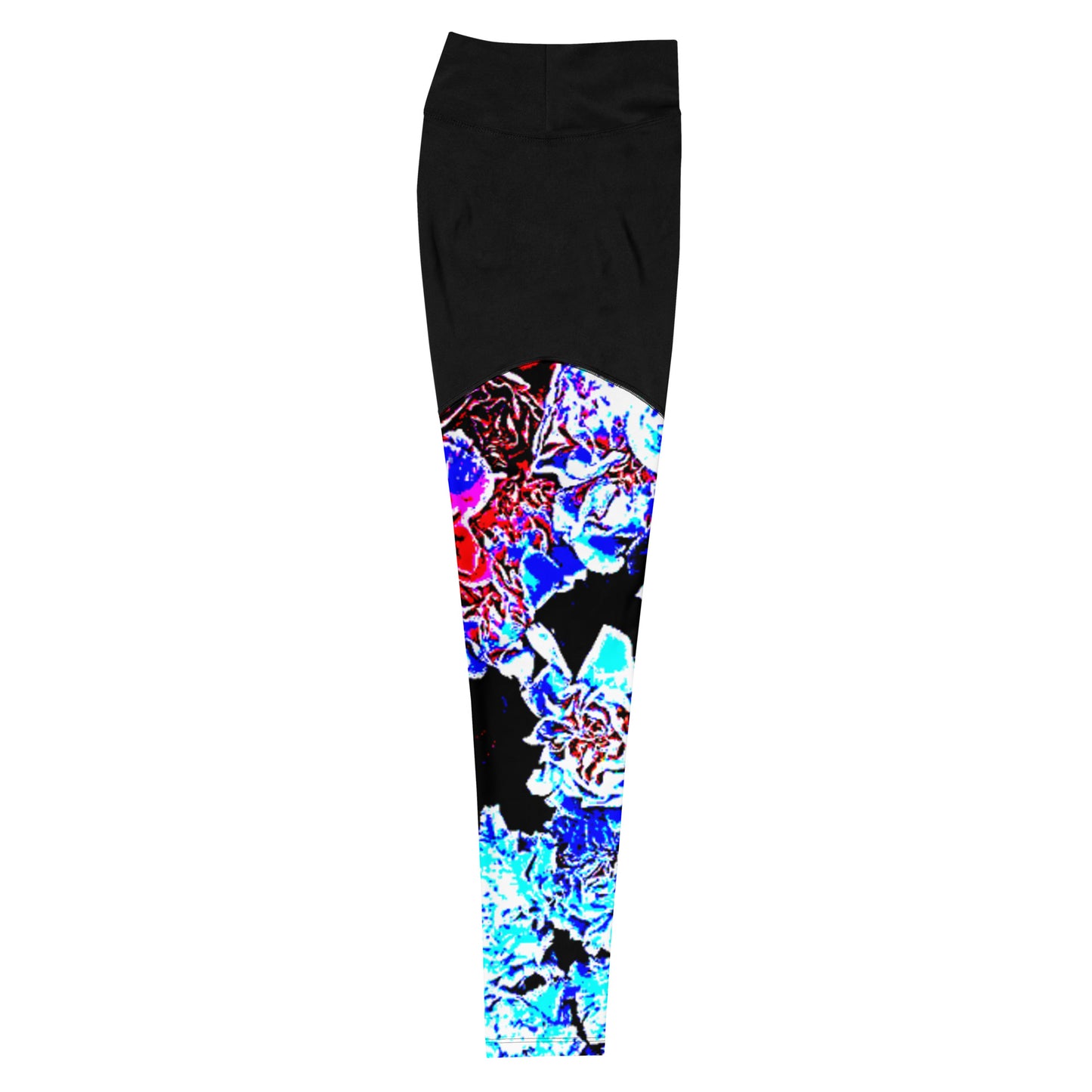 Dark Floral Sports Leggings