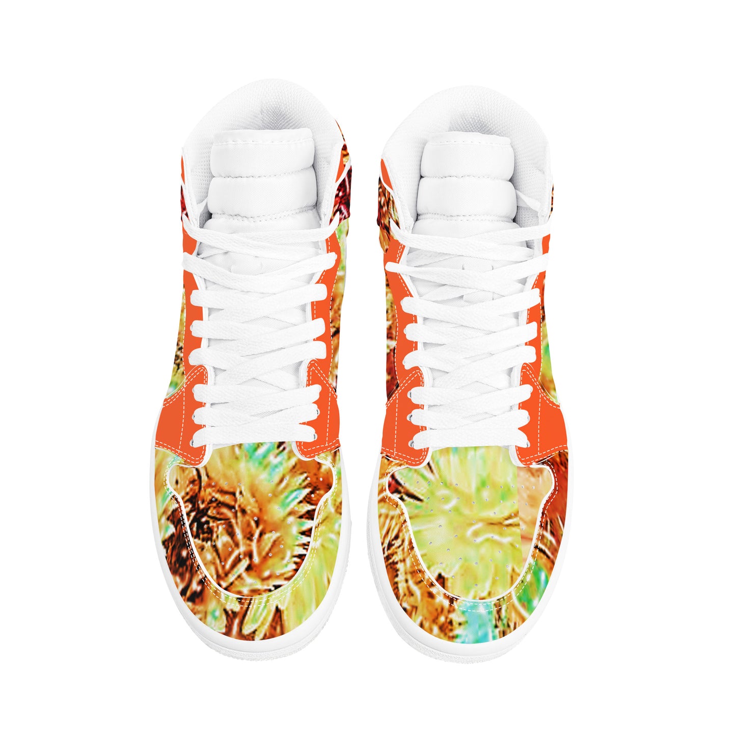 D17 High Top Synthetic Leather Sneaker Floral