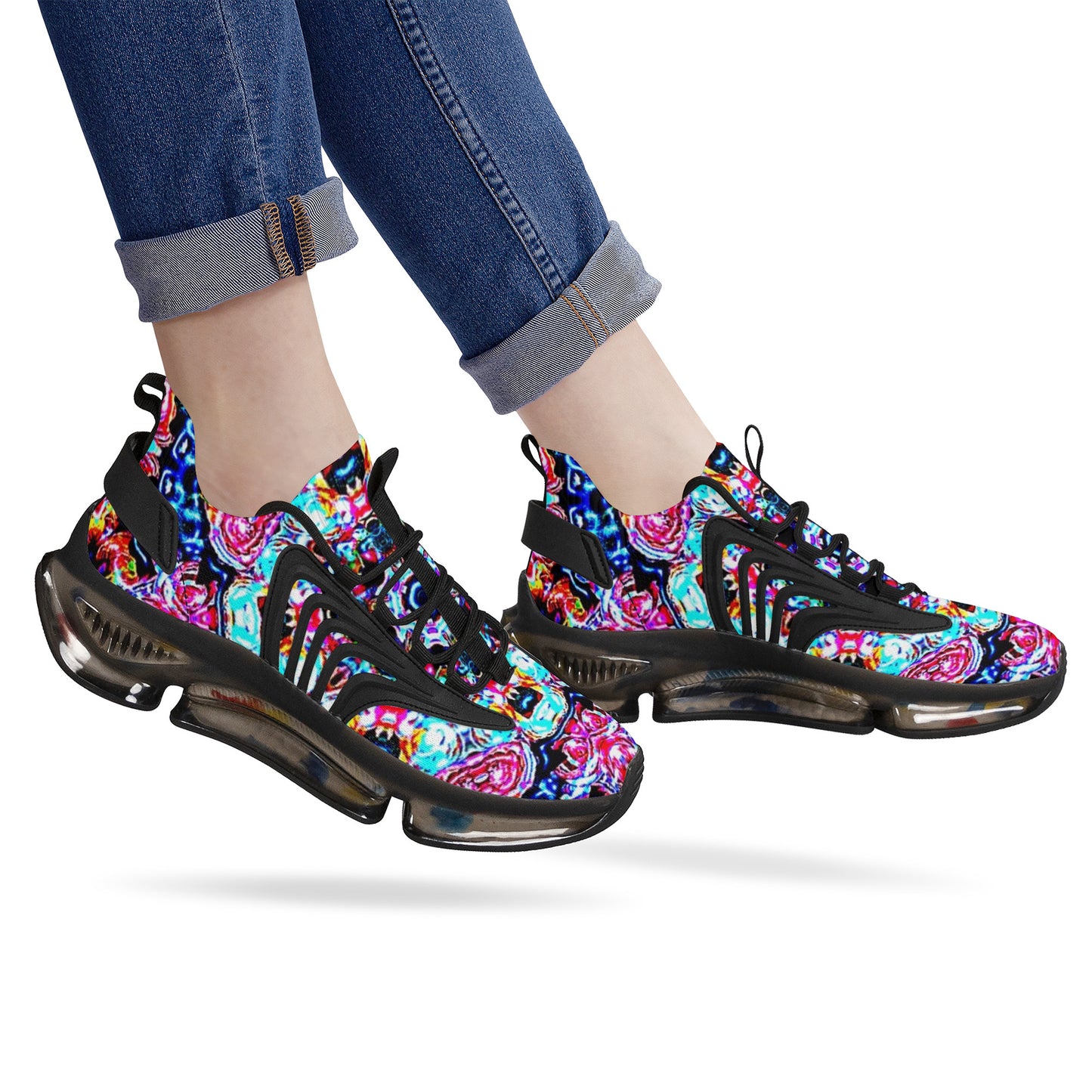 SF_S36 Air Max React Sneakers - Neon Floral