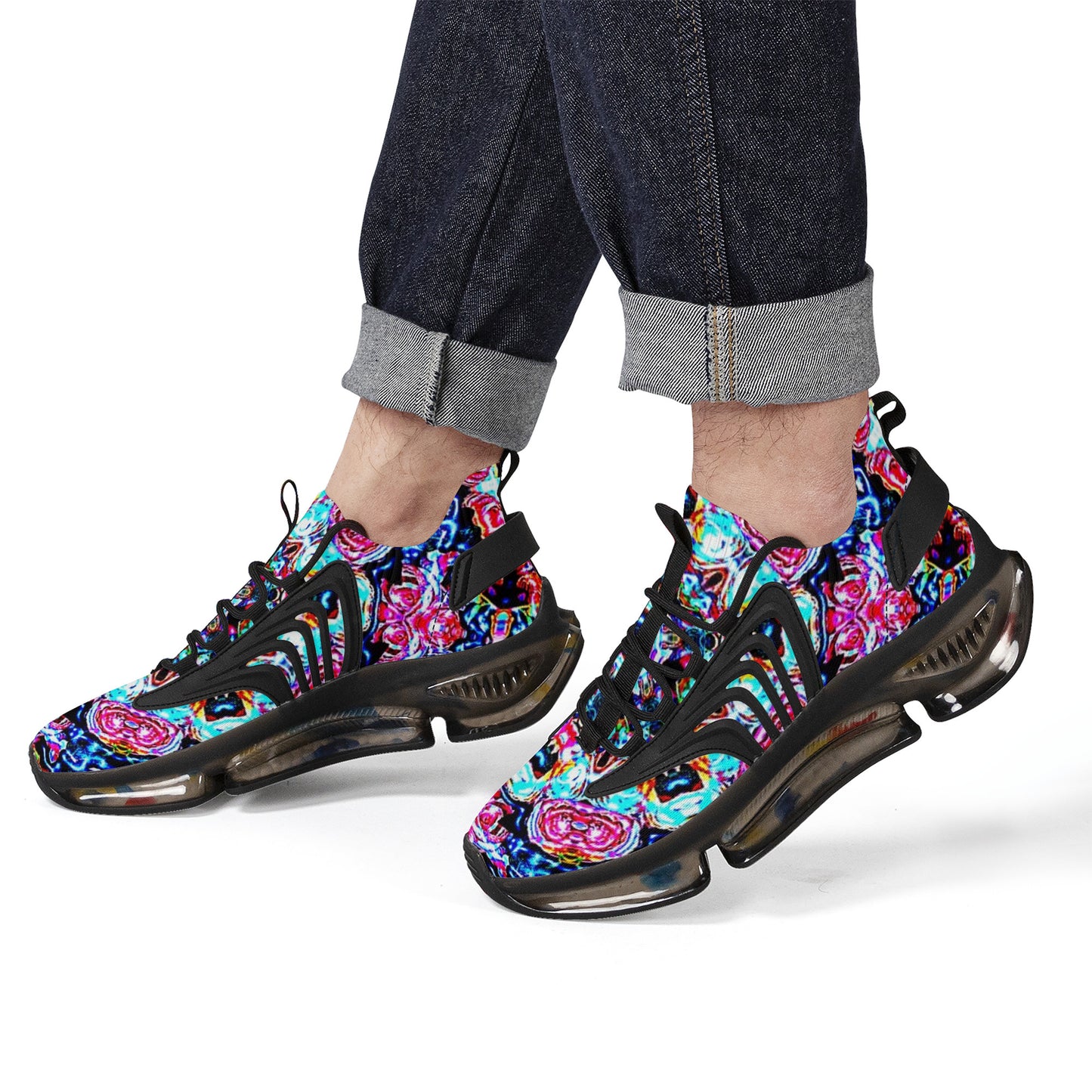 SF_S36 Air Max React Sneakers - Neon Floral