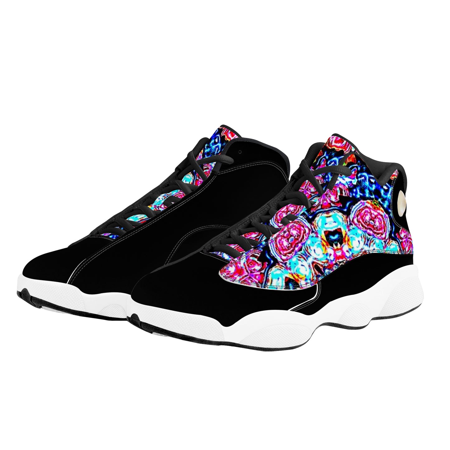 SF_D89 Basketball Shoes - Abstract Floral