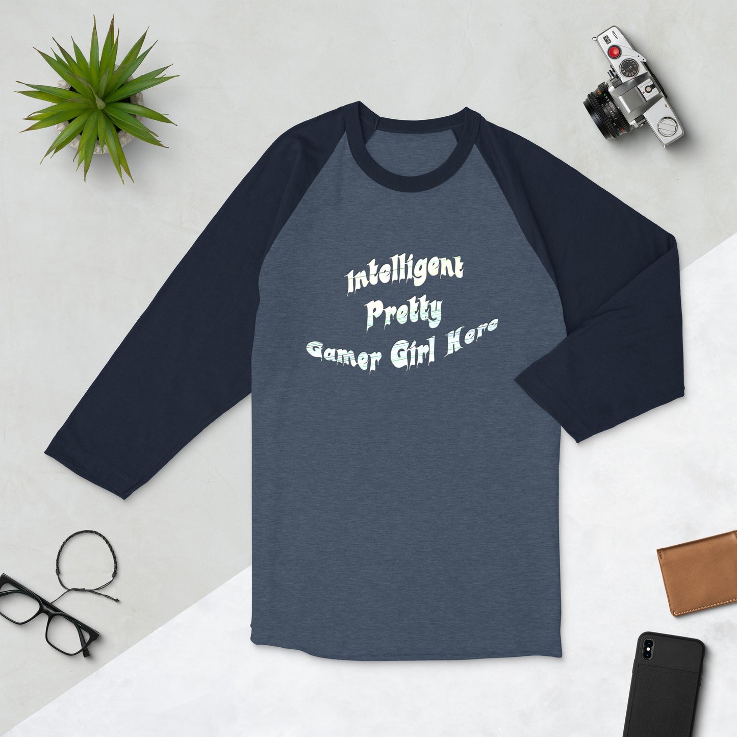 Graphic Gamer Girl  raglan shirt