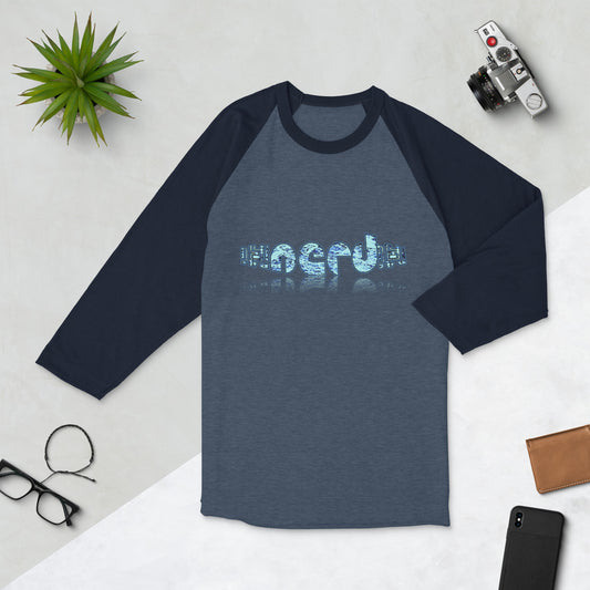 Graphic "Nerd" raglan shirt