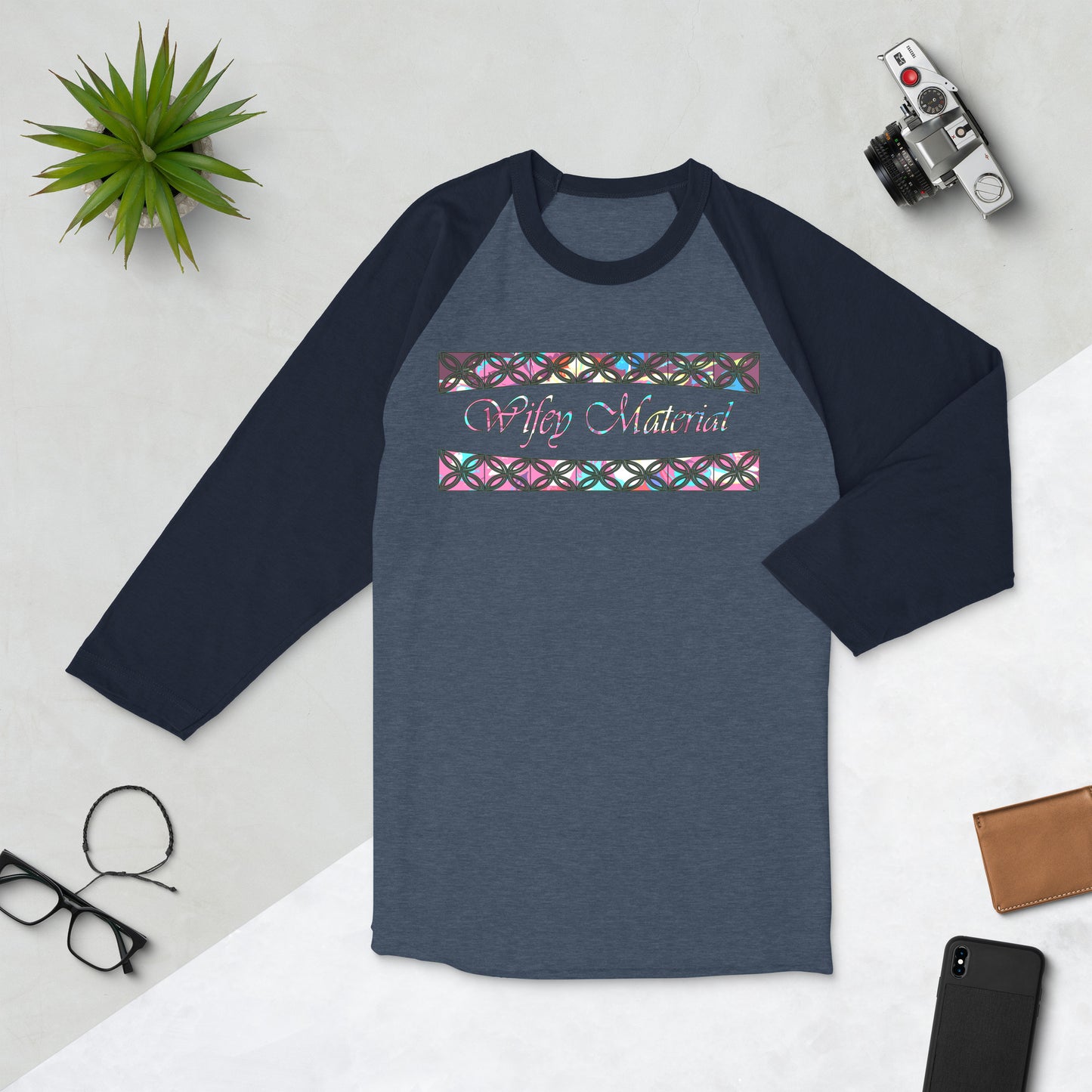 Graphic "Wifey" raglan shirt