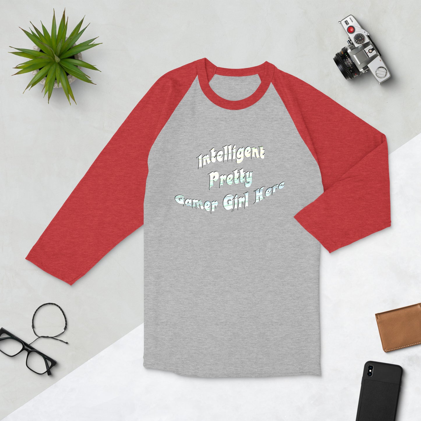 Graphic Gamer Girl  raglan shirt