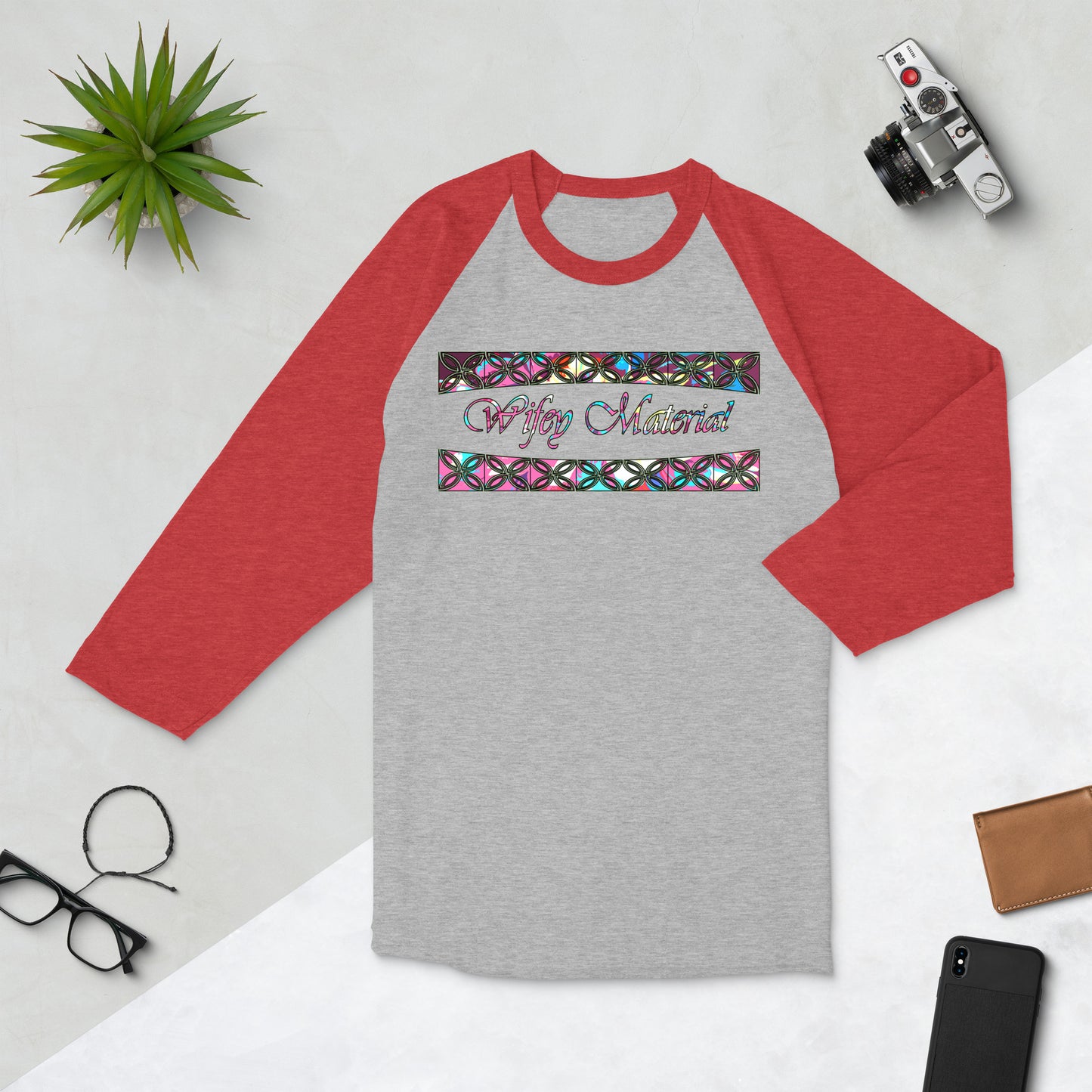 Graphic "Wifey" raglan shirt