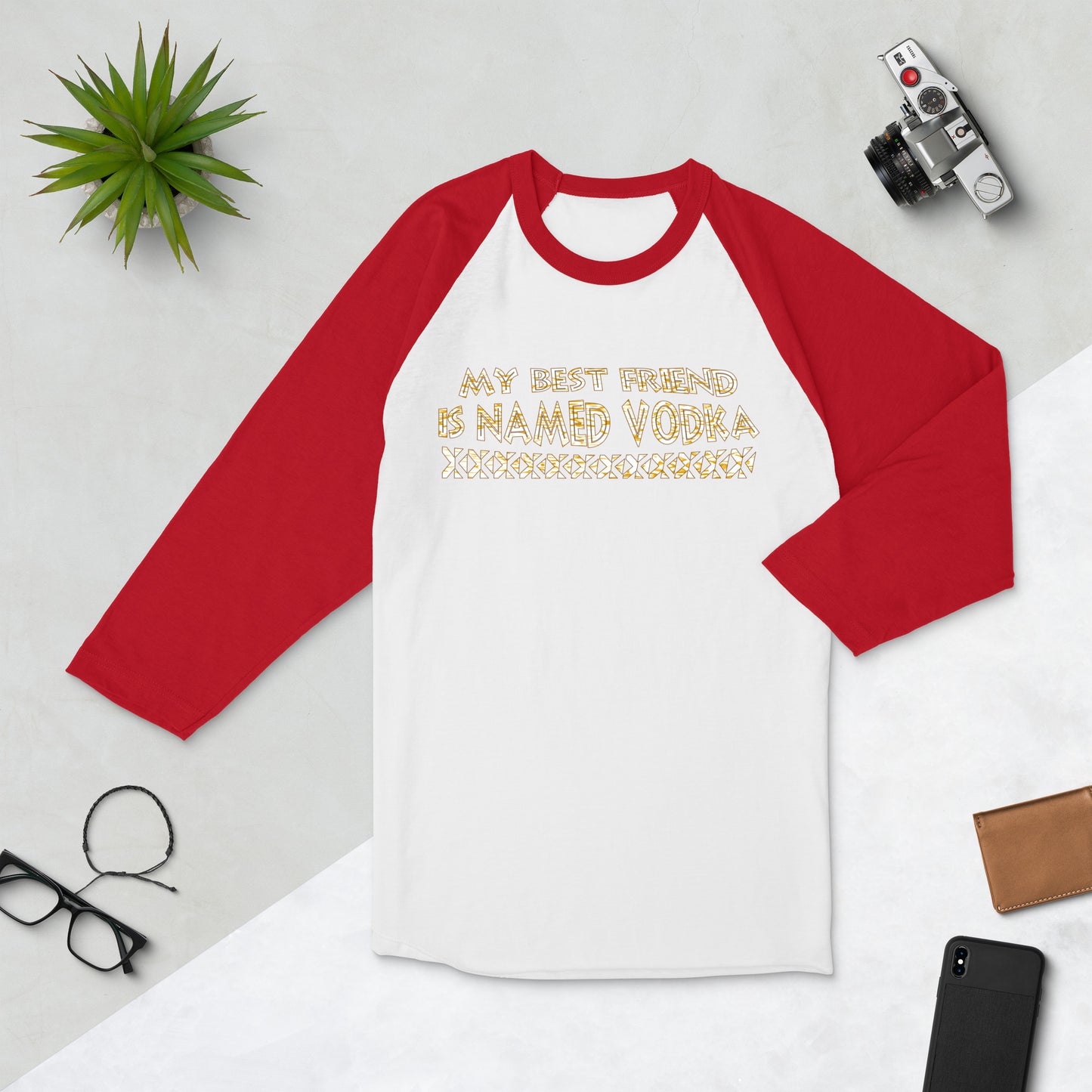 Graphic Vodka raglan shirt